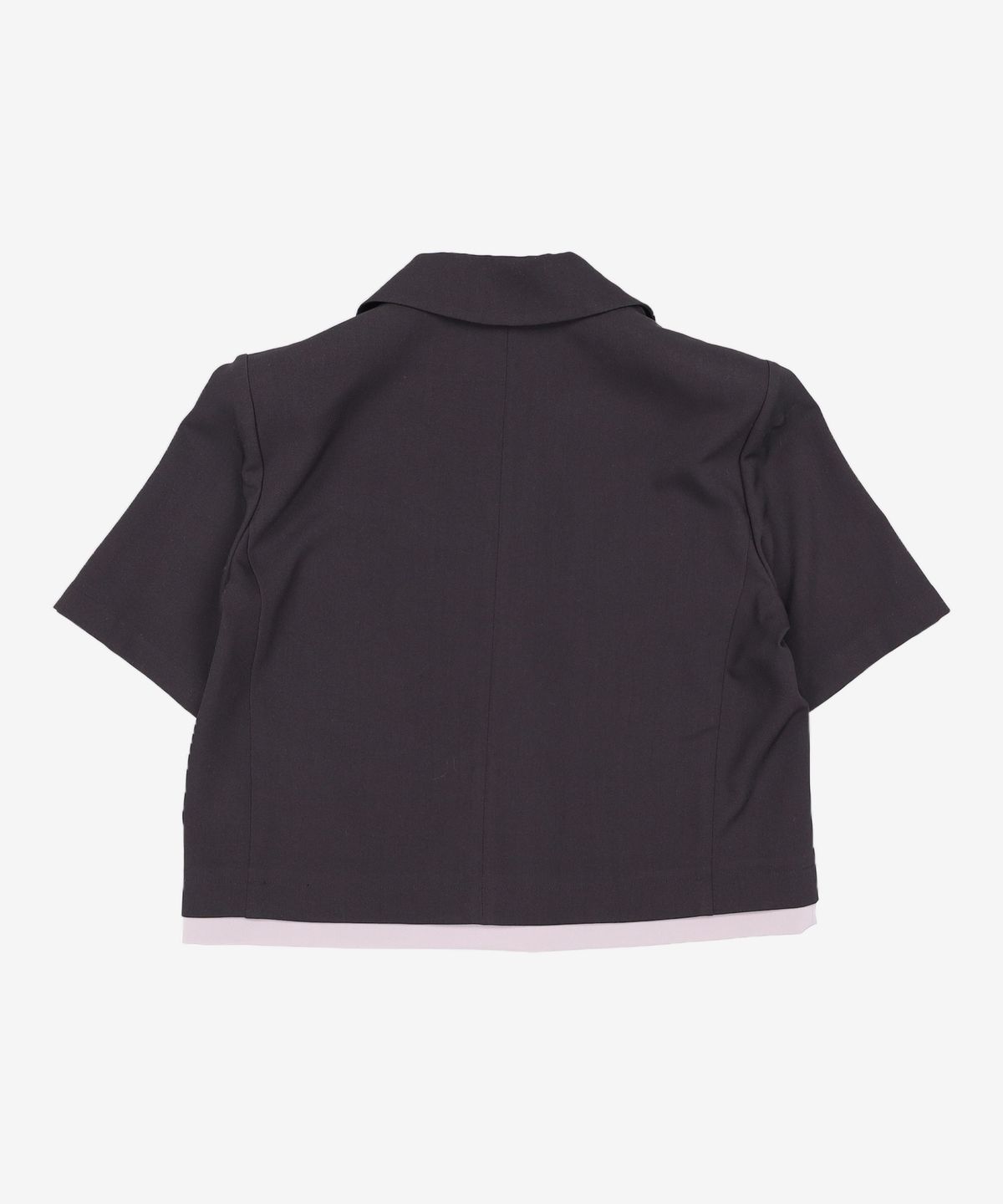 랩(LAP) (SET-아우터) 밑단 배색 크랍 반팔 자켓 AQ2WJ560 S