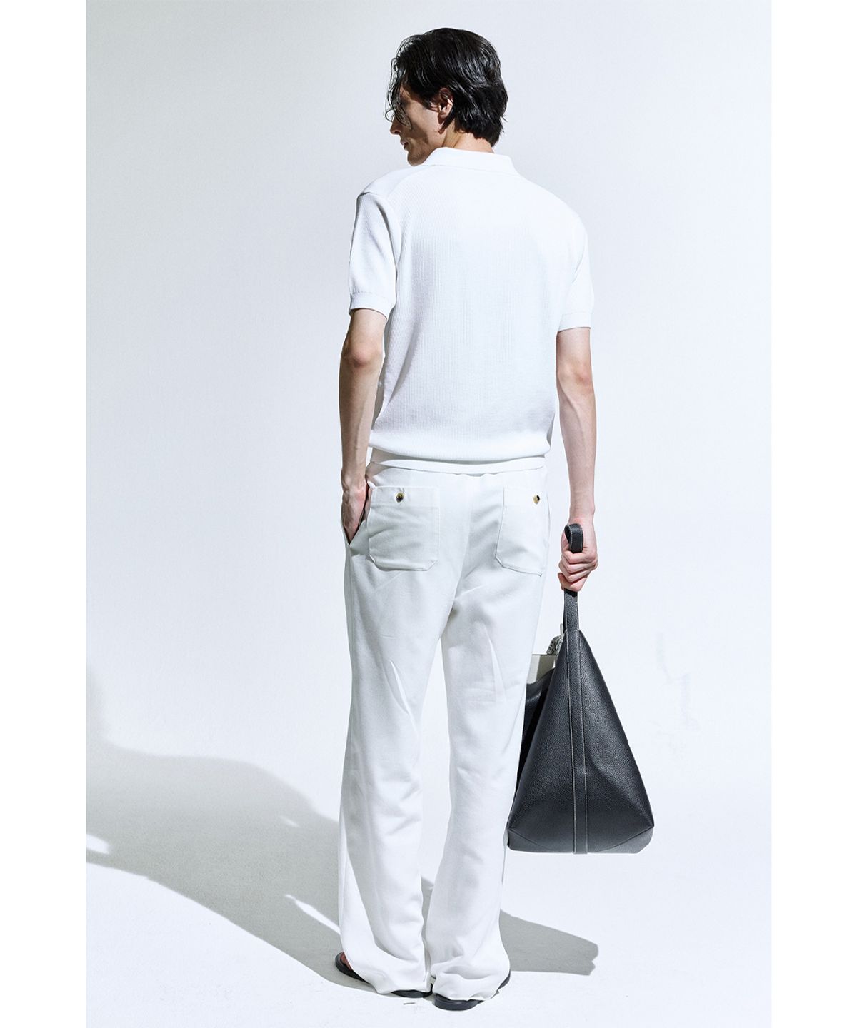 세비지(SAVAGE) String Dinner Trousers - Ivory