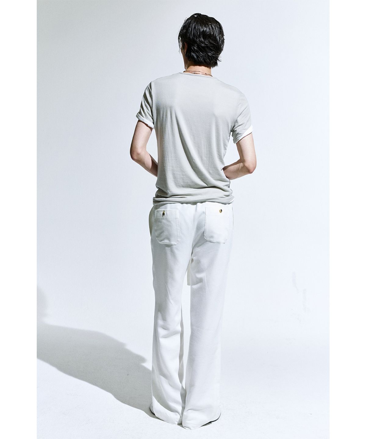 세비지(SAVAGE) String Dinner Trousers - Ivory