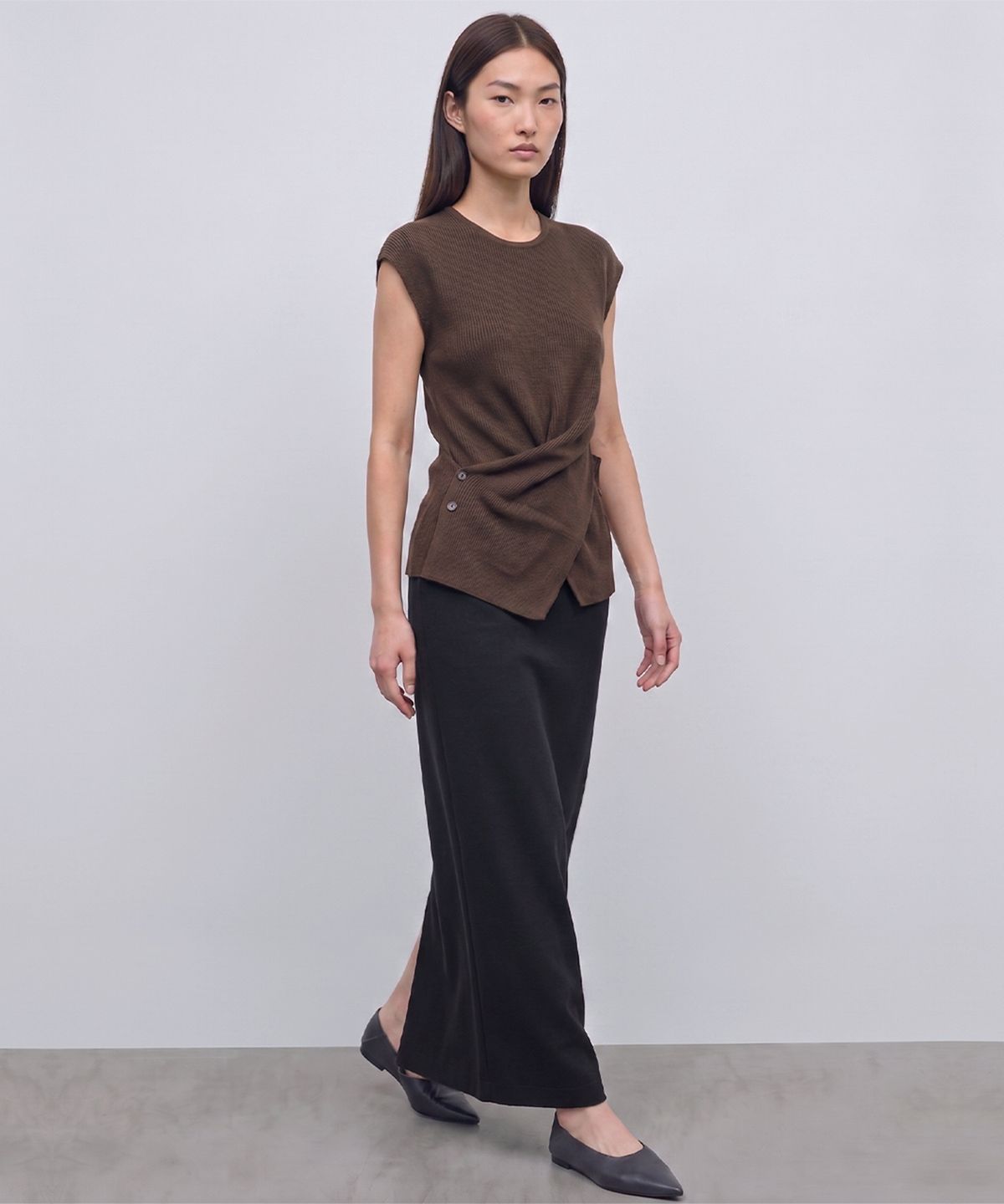 킴도(KIMDOH) Basso Twist Top Brown