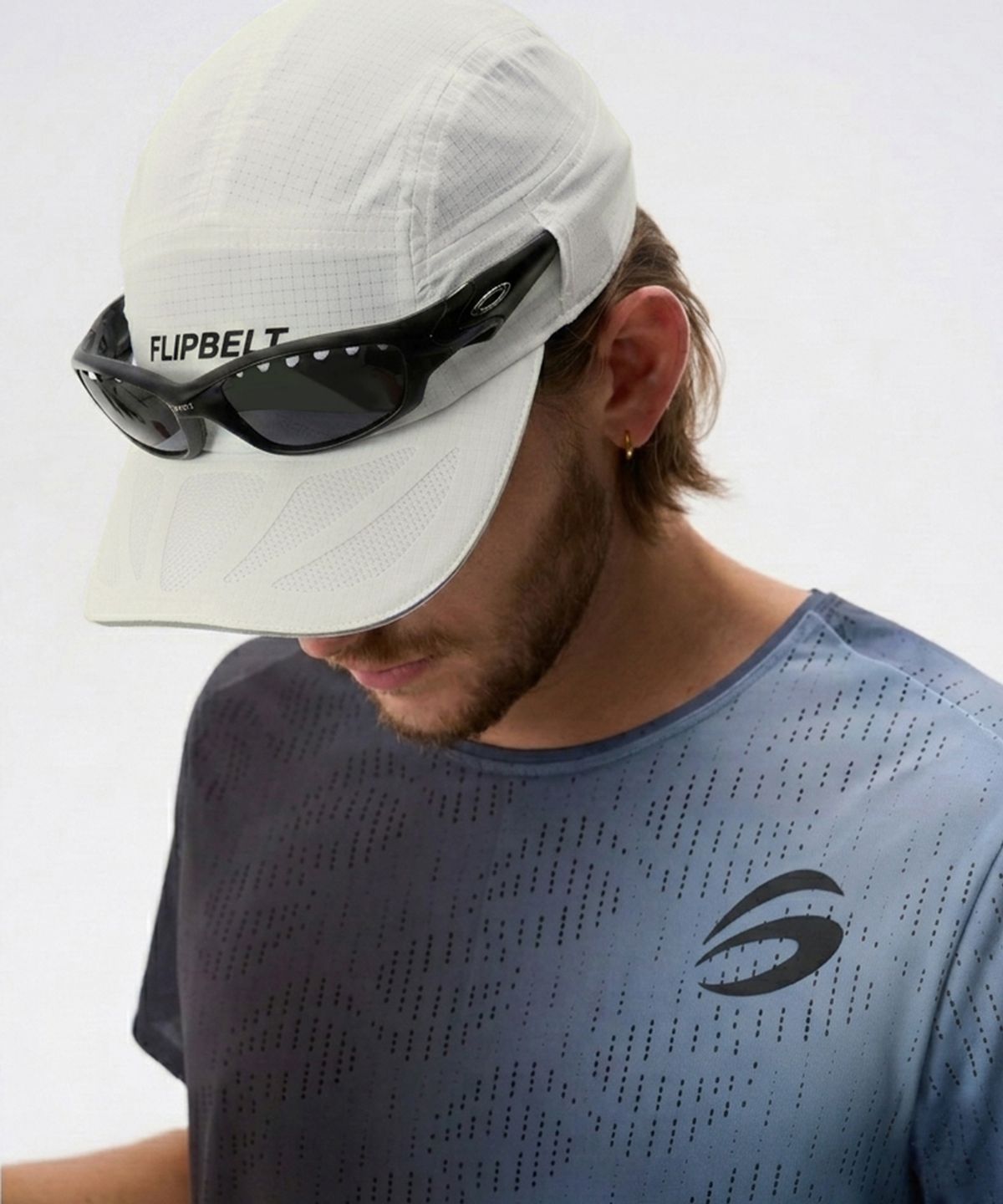 플립벨트(FLIPBELT) 레이스 캡 스포츠 러닝모자 블랙