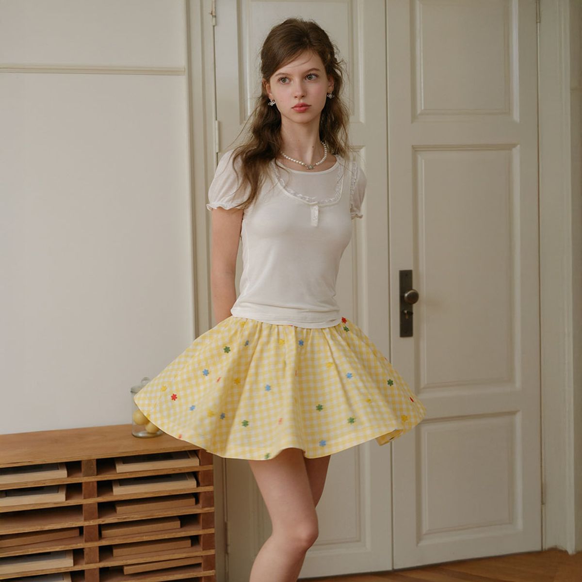 쎄무아듀(CEST MOIDEW) Cest_Simple top and sleeveless two-piece set