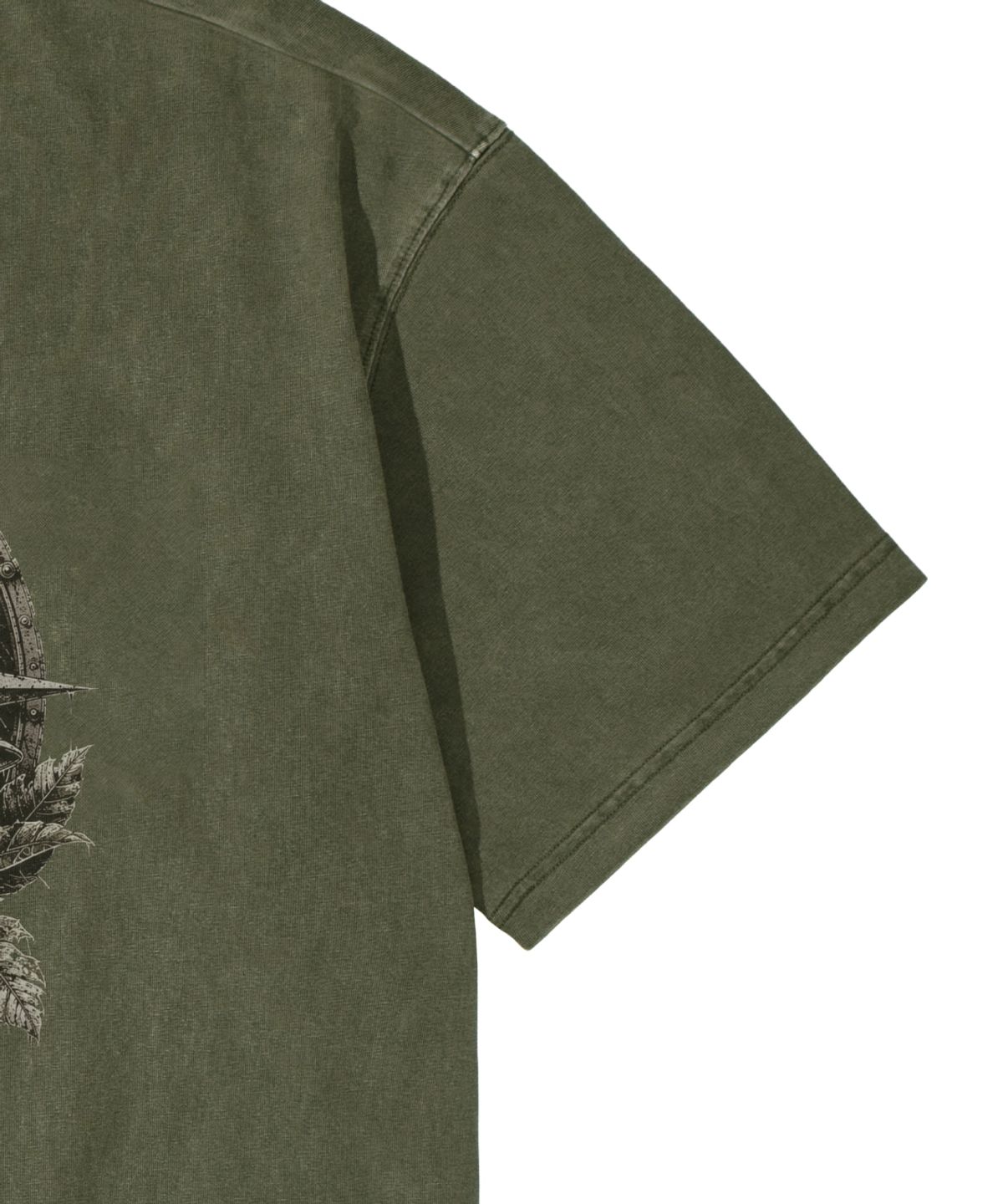 칼라파타르(KALAPATTHAR) PIGMENT SKULL EXPLORER GRAPHIC SHORT SLEEVE T-SHIRT KHAKI