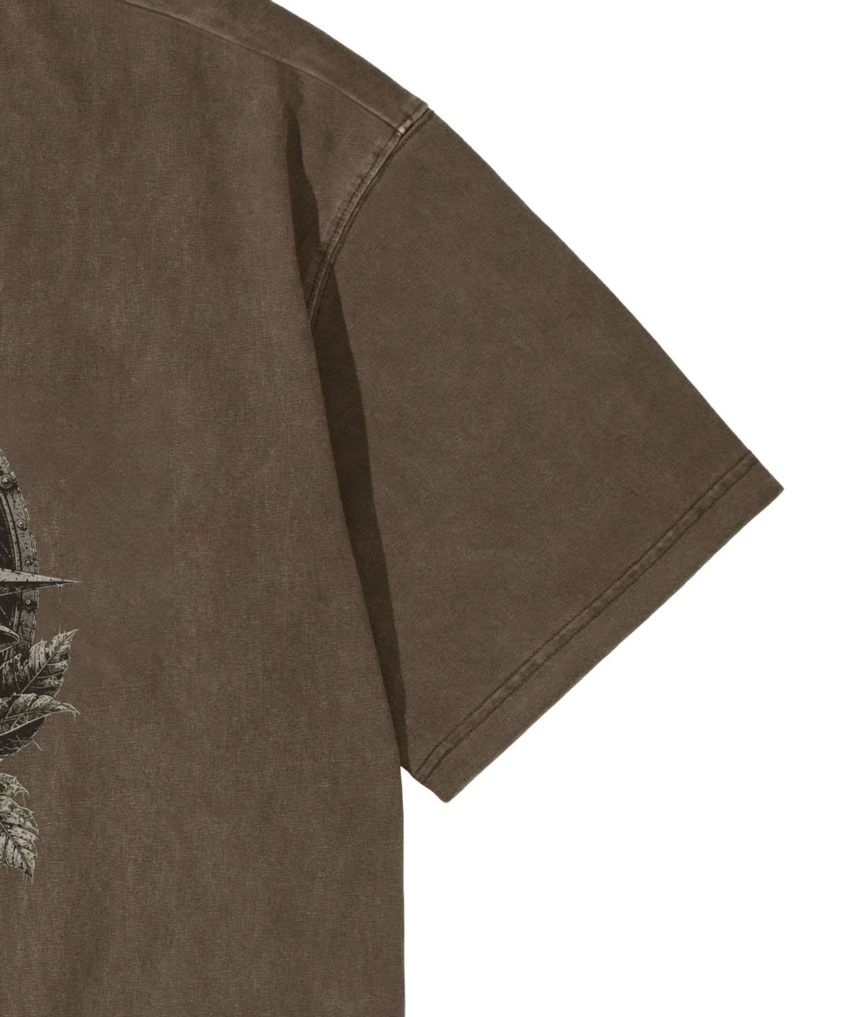 칼라파타르(KALAPATTHAR) PIGMENT SKULL EXPLORER GRAPHIC SHORT SLEEVE T-SHIRT BROWN