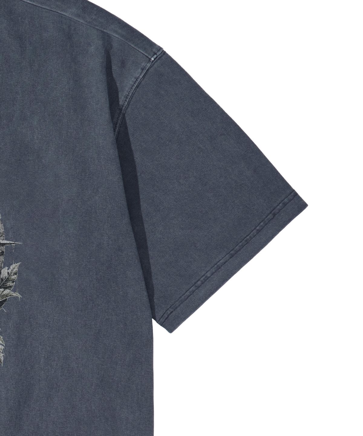 칼라파타르(KALAPATTHAR) PIGMENT SKULL EXPLORER GRAPHIC SHORT SLEEVE T-SHIRT BLUE