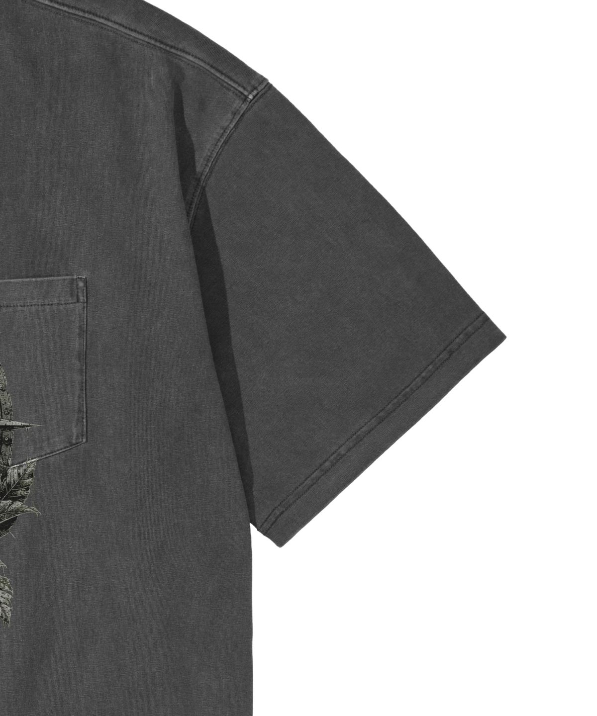 칼라파타르(KALAPATTHAR) PIGMENT SKULL EXPLORER GRAPHIC SHORT SLEEVE T-SHIRT CHARCOAL