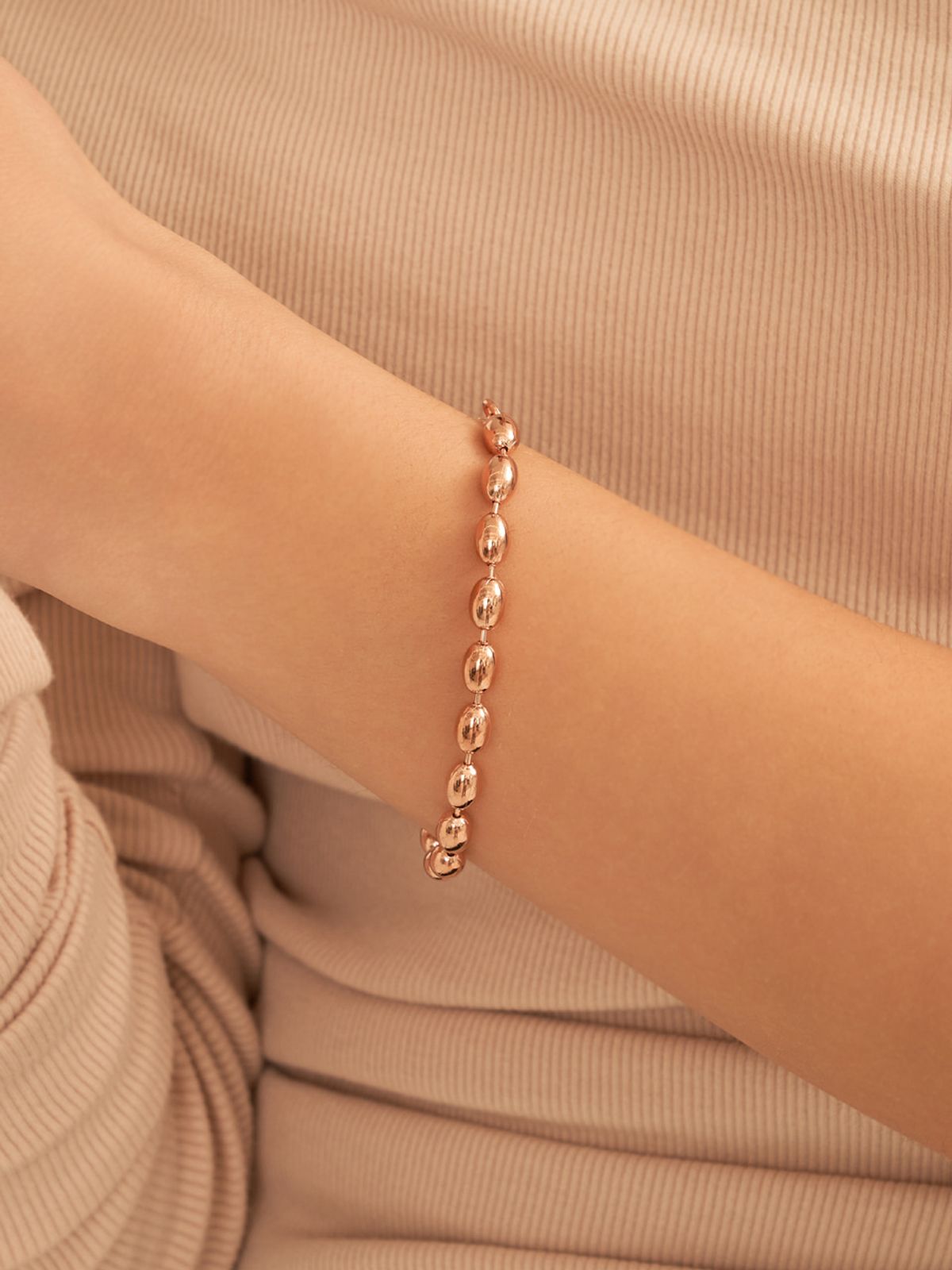 엘르주얼리(ELLEJEWELRY) 14k Gold Plated 볼 매듭 팔찌 ELBRBB110