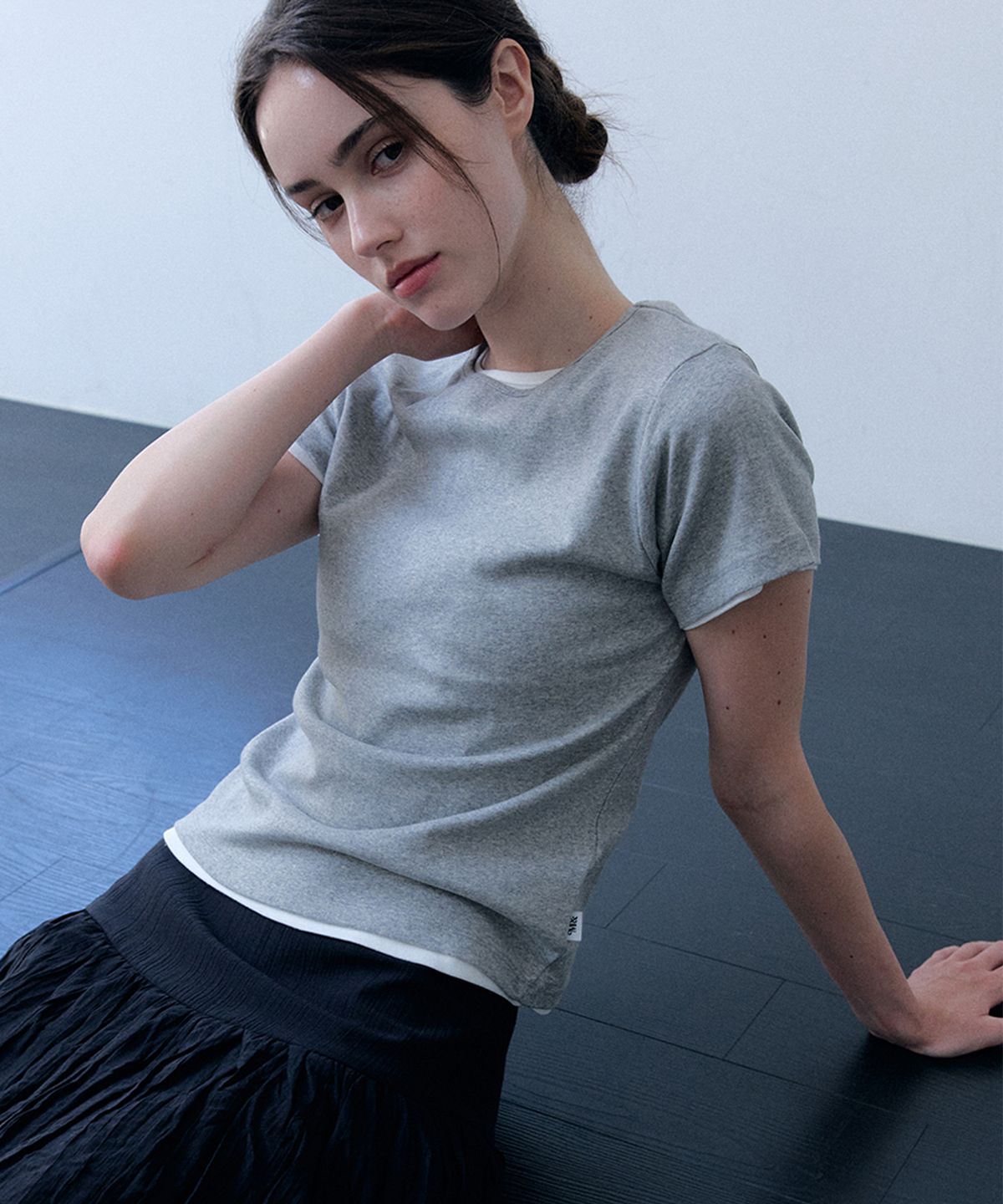 머지앤밍글(MERGE&MINGLE) [3SET] M& Essential Basic Short Sleeve T-Shirt 8colors