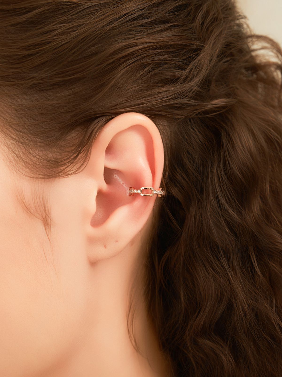 엘르주얼리(ELLEJEWELRY) 링크 체인 이어커프 ELBREC006