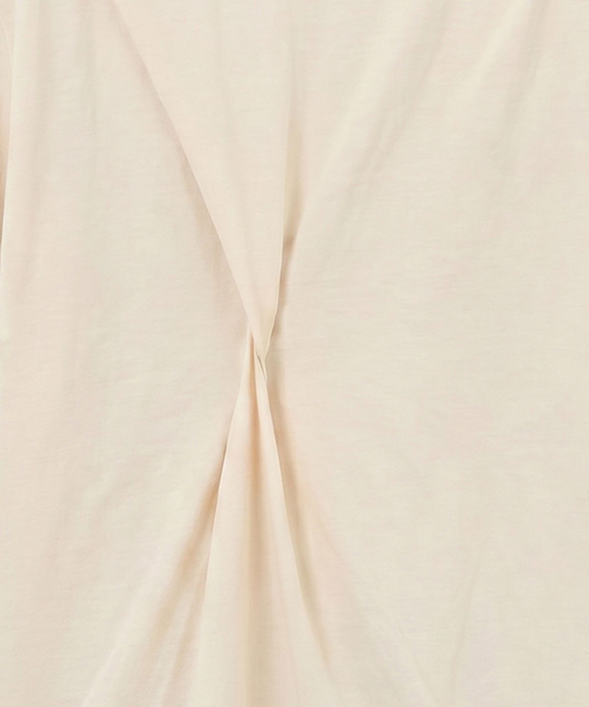카사카사(KASAKASA) Beige Asym Draped T-Shirt
