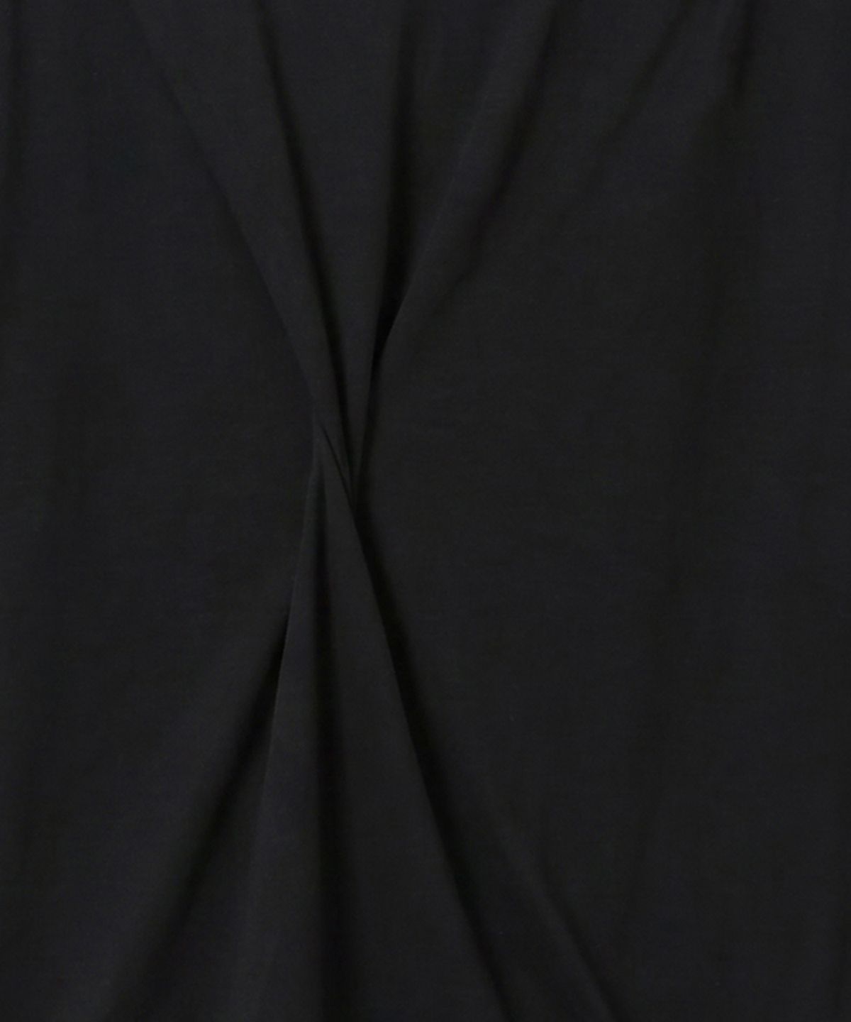 카사카사(KASAKASA) Black Asym Draped T-Shirt