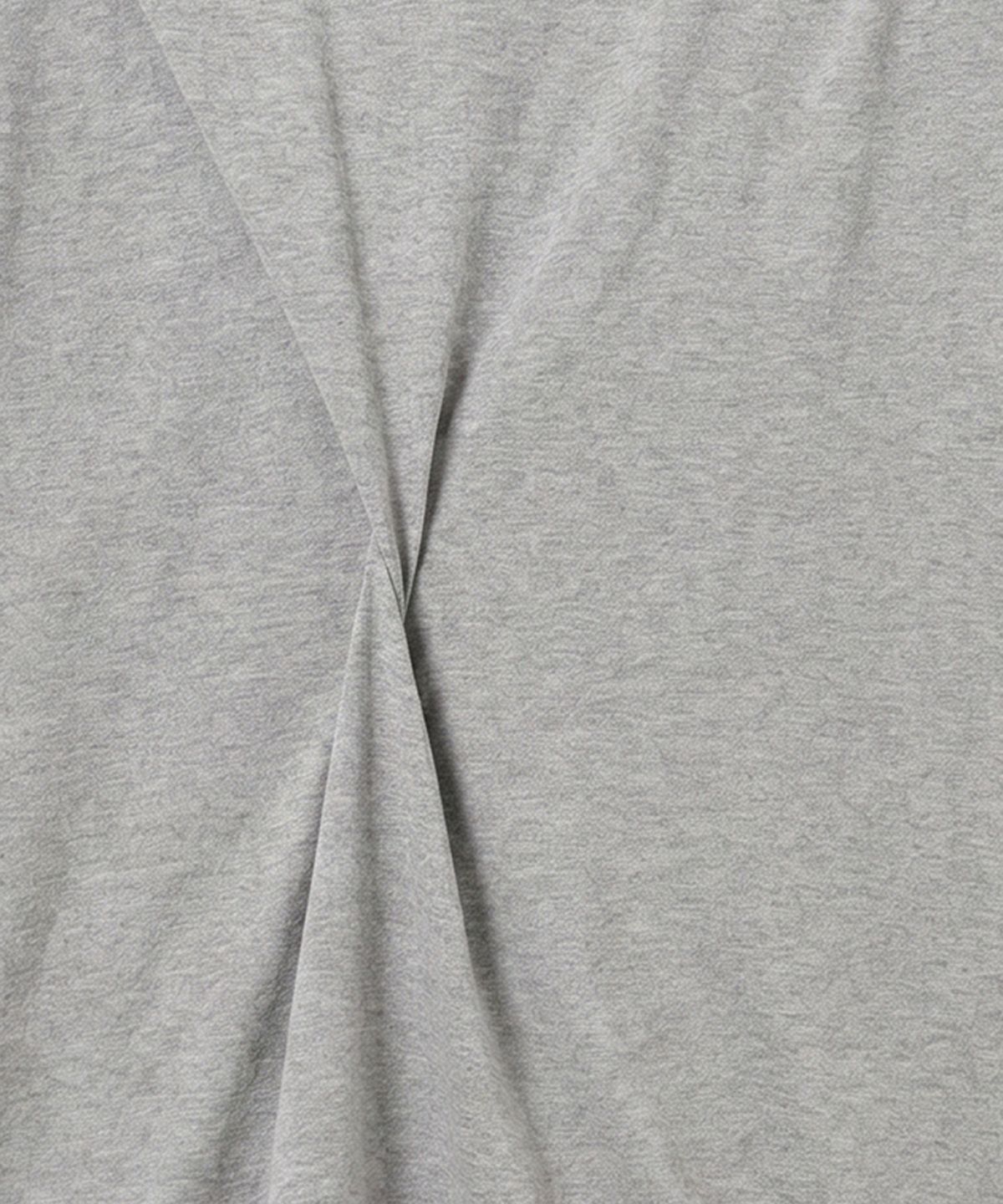 카사카사(KASAKASA) Grey Asym Draped T-Shirt