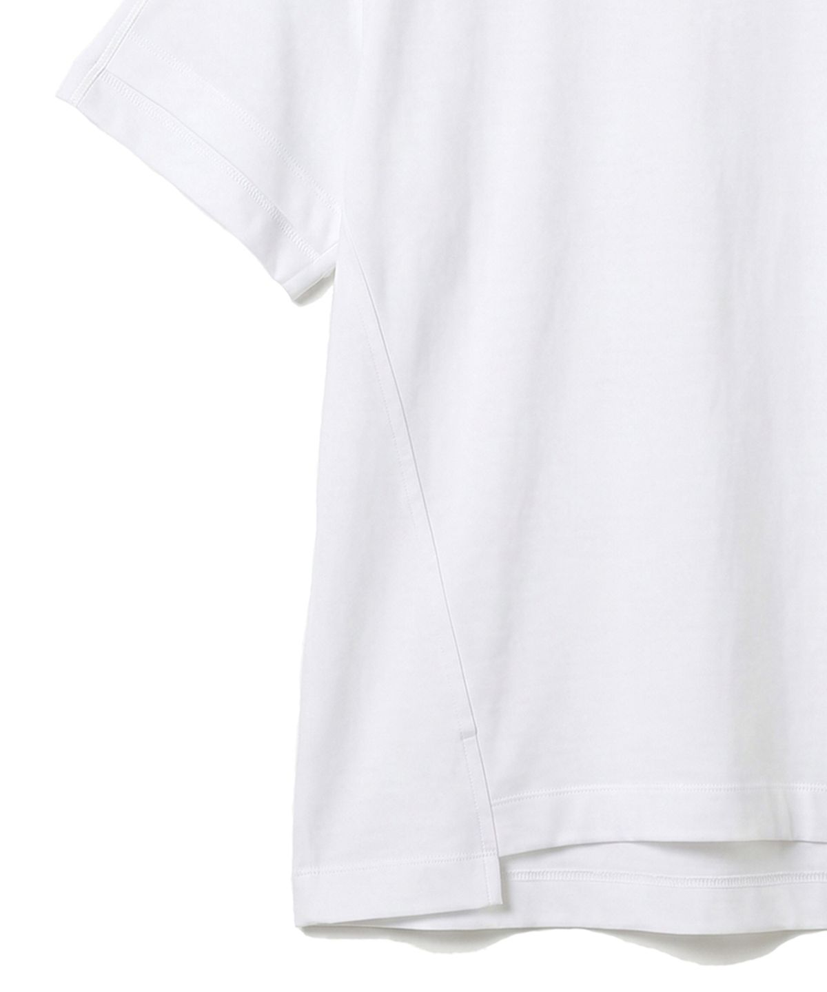 카사카사(KASAKASA) White  Shifted Line T-Shirt