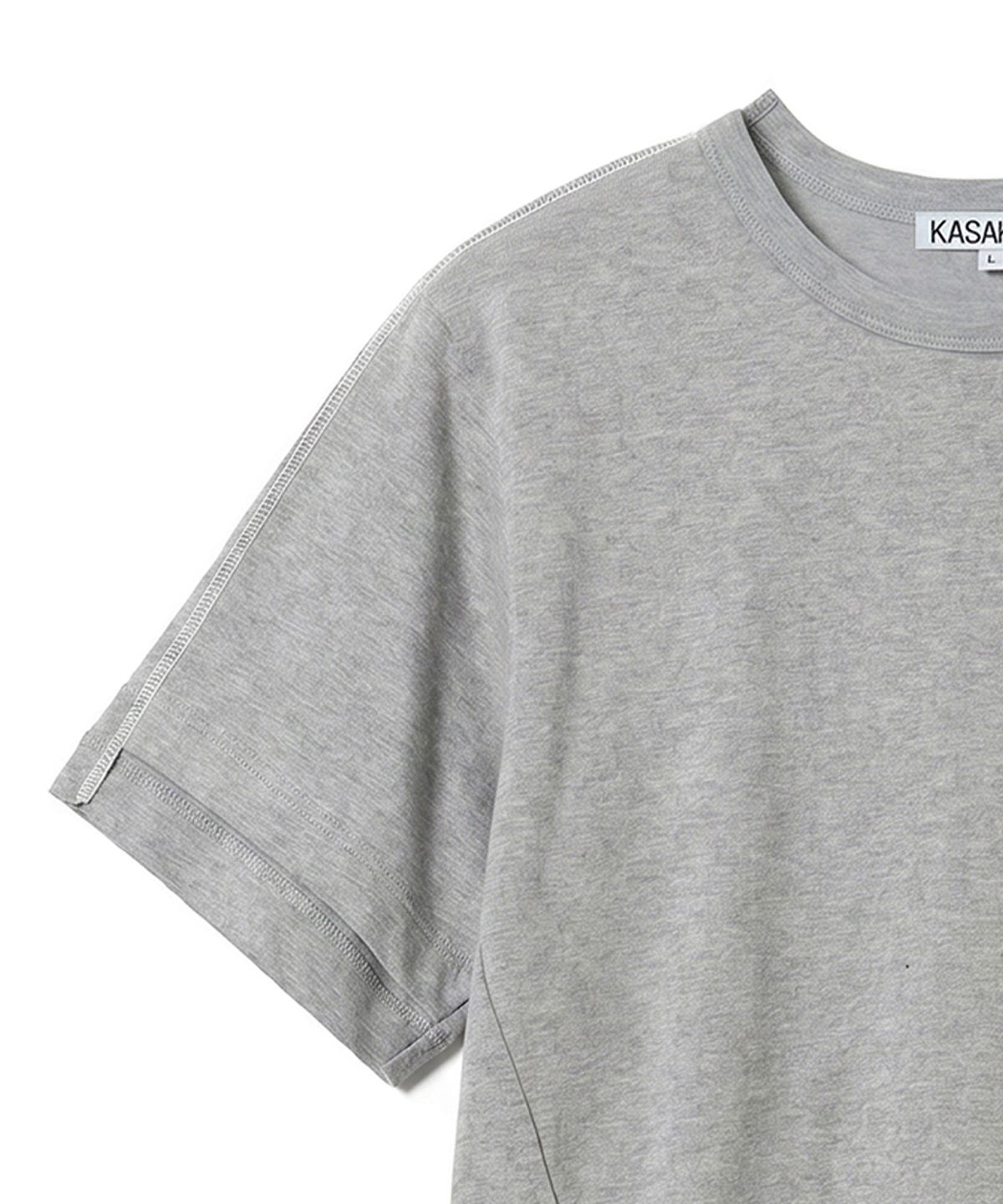 카사카사(KASAKASA) Shifted Line T-Shirt Grey