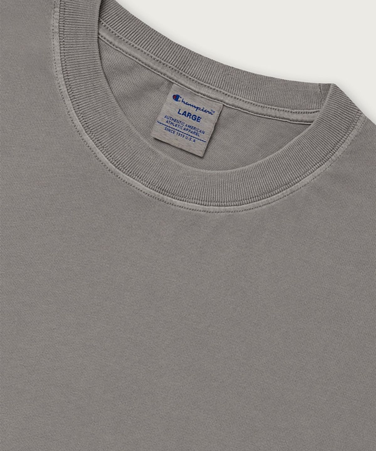 챔피온(CHAMPION) 조그택 다잉 반팔 티셔츠 Beige