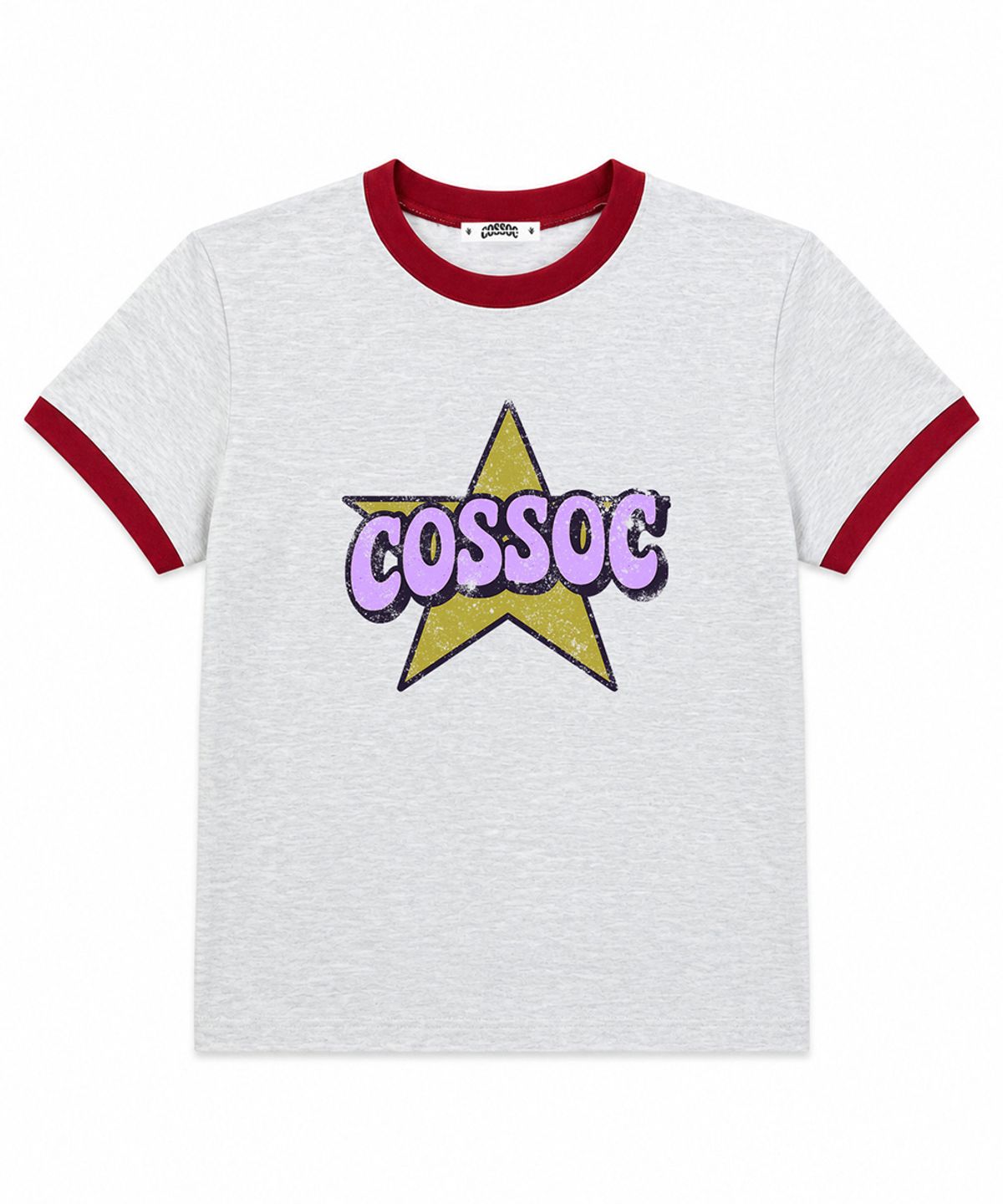 코소(COSO) CC 컬러 스타 링거 티셔츠 (4 COLORS)
