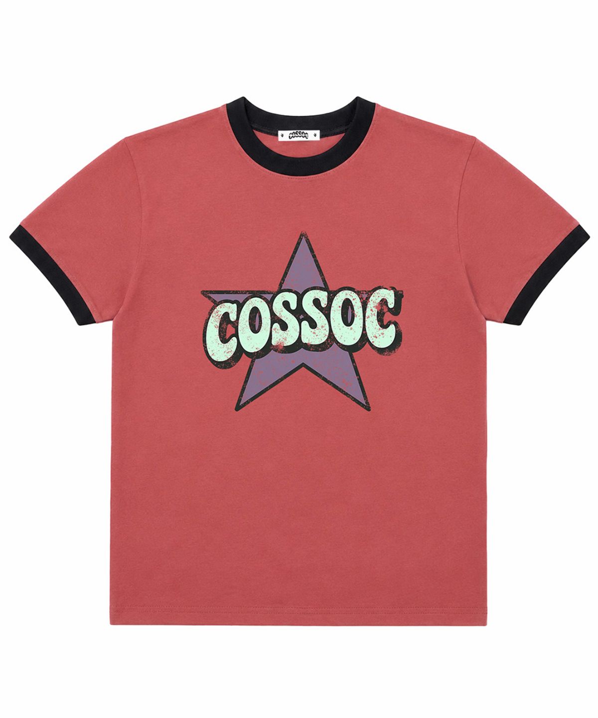 코소(COSO) CC 컬러 스타 링거 티셔츠 (4 COLORS)