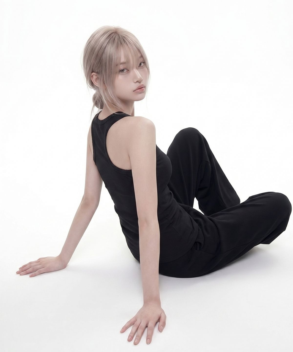 그레이버(GRAVER) [WOMAN]MIDNIGHT 솔리드망고나시_2color