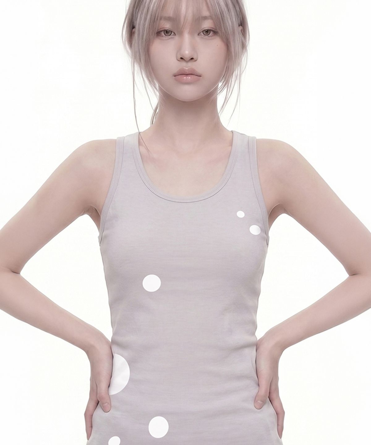 그레이버(GRAVER) [WOMAN]DOTS 솔리드망고나시_2color