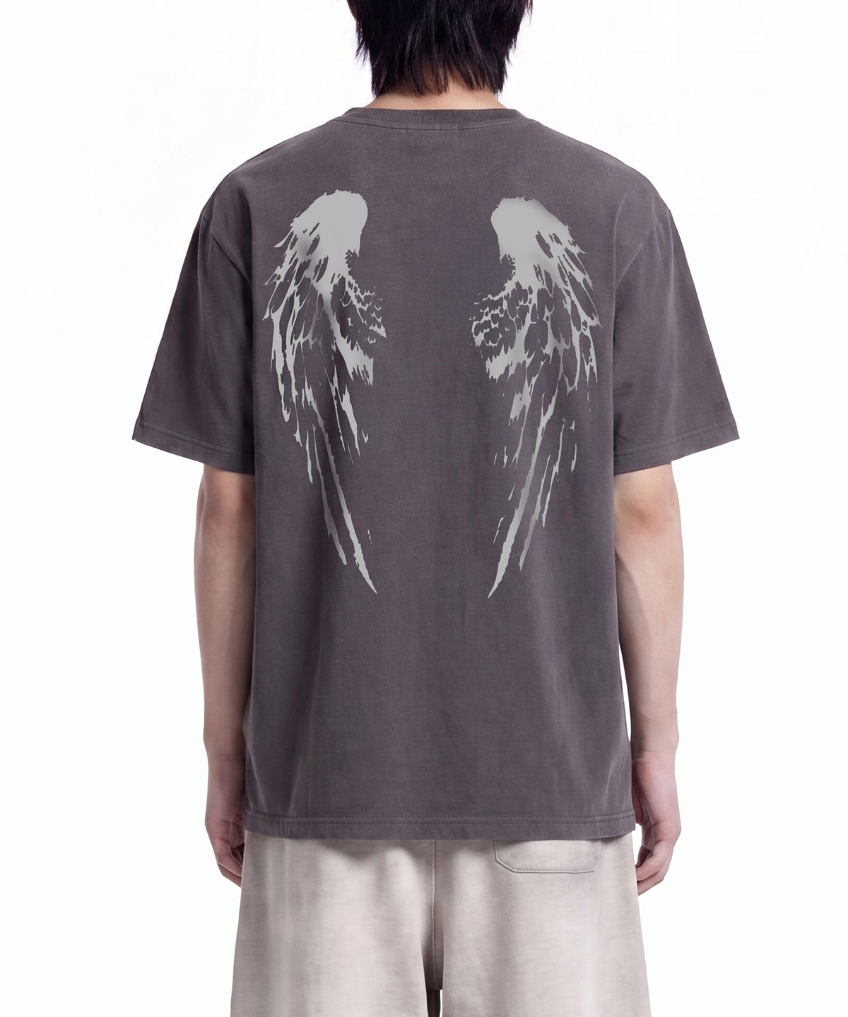 그레이버(GRAVER) [UNISEX]WINGS 헨리넥반팔티_2color