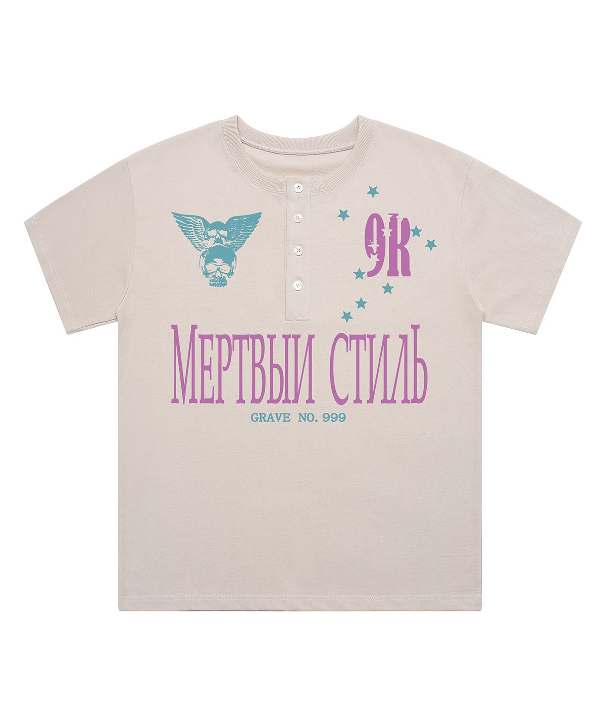 그레이버(GRAVER) [UNISEX]NO999 헨리넥반팔티_2color