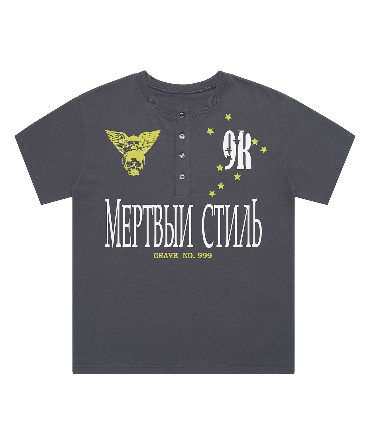 그레이버(GRAVER) [UNISEX]NO999 헨리넥반팔티_2color