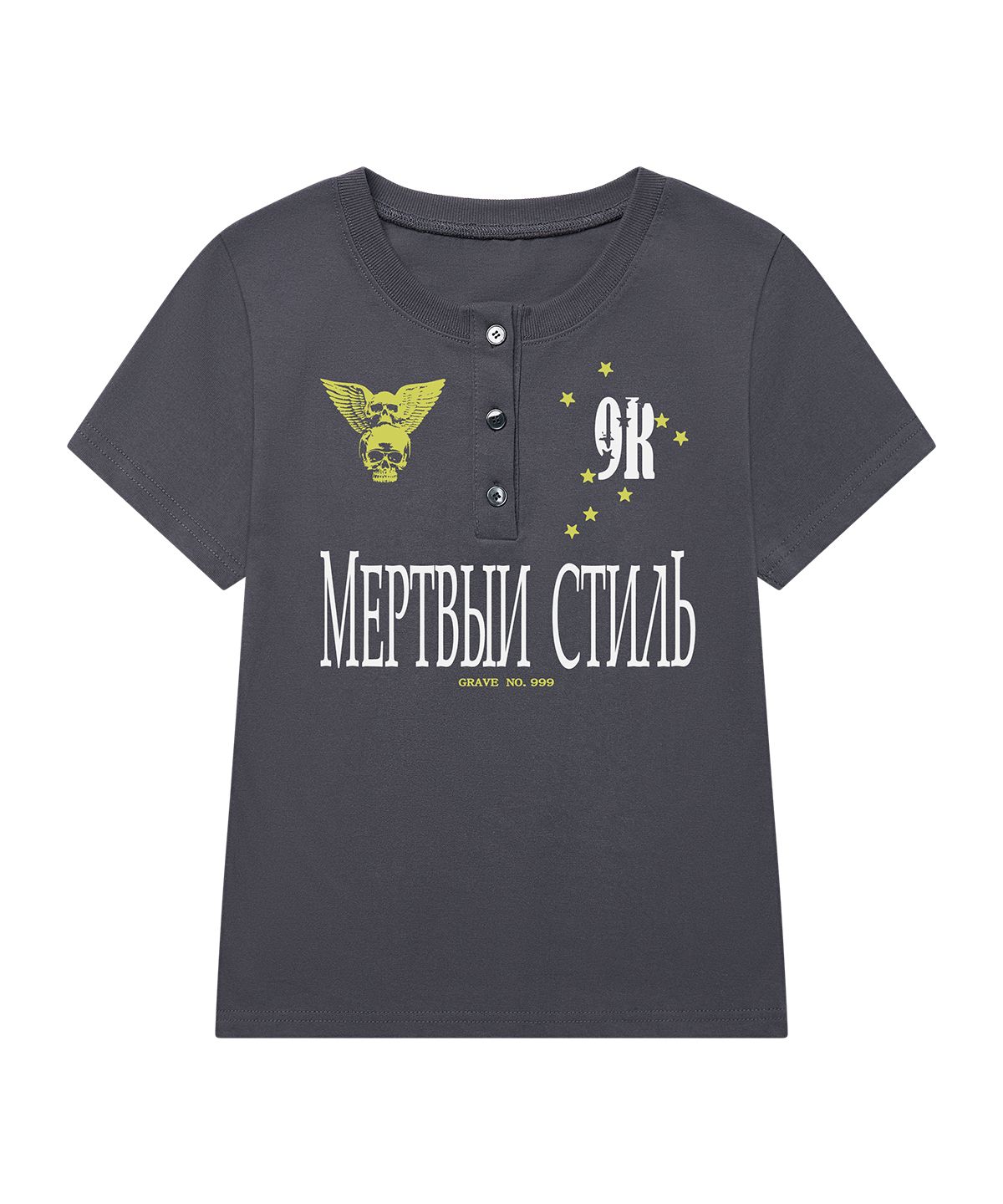 그레이버(GRAVER) [UNISEX]NO999 헨리넥반팔티_2color