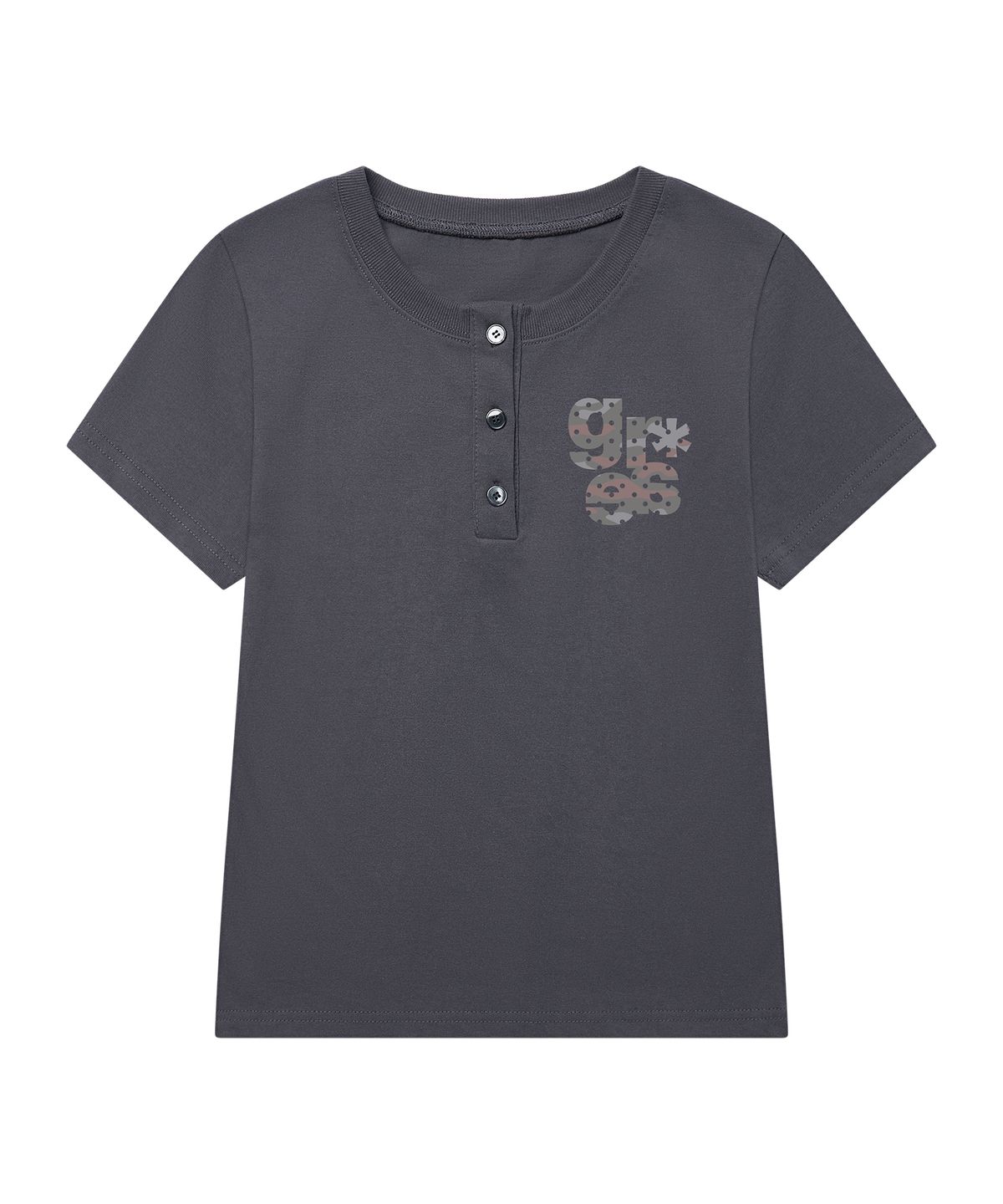그레이버(GRAVER) [UNISEX]스몰 GRAE-S CAMO 헨리넥반팔티_2color
