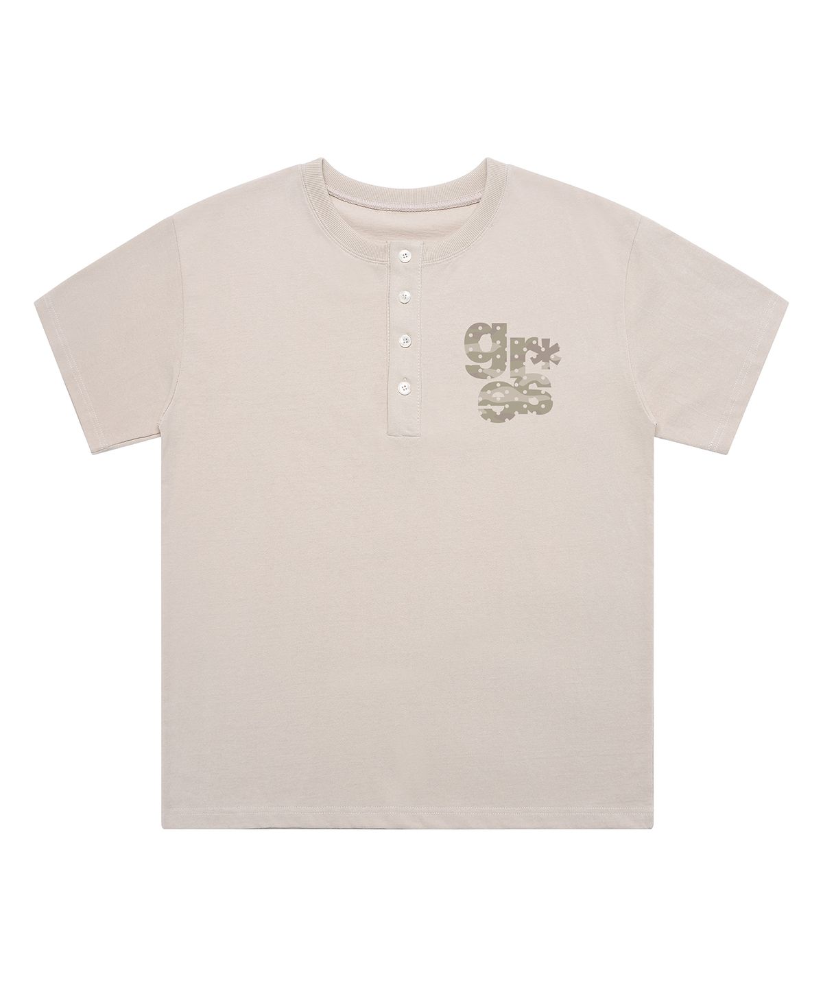 그레이버(GRAVER) [UNISEX]스몰 GRAE-S CAMO 헨리넥반팔티_2color