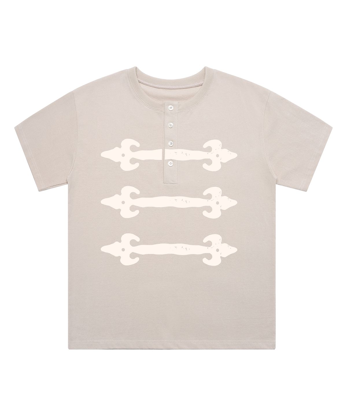 그레이버(GRAVER) [UNISEX]BUTTONS 헨리넥반팔티_2color