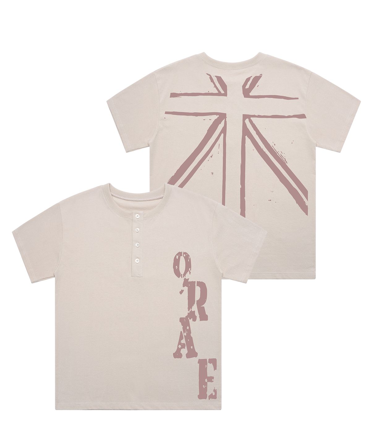 그레이버(GRAVER) [UNISEX]UNION FLAG 헨리넥반팔티_2color