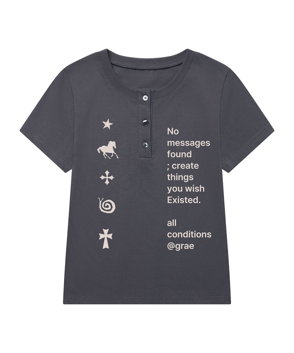 그레이버(GRAVER) [UNISEX]NO GRAE 헨리넥반팔티_2color