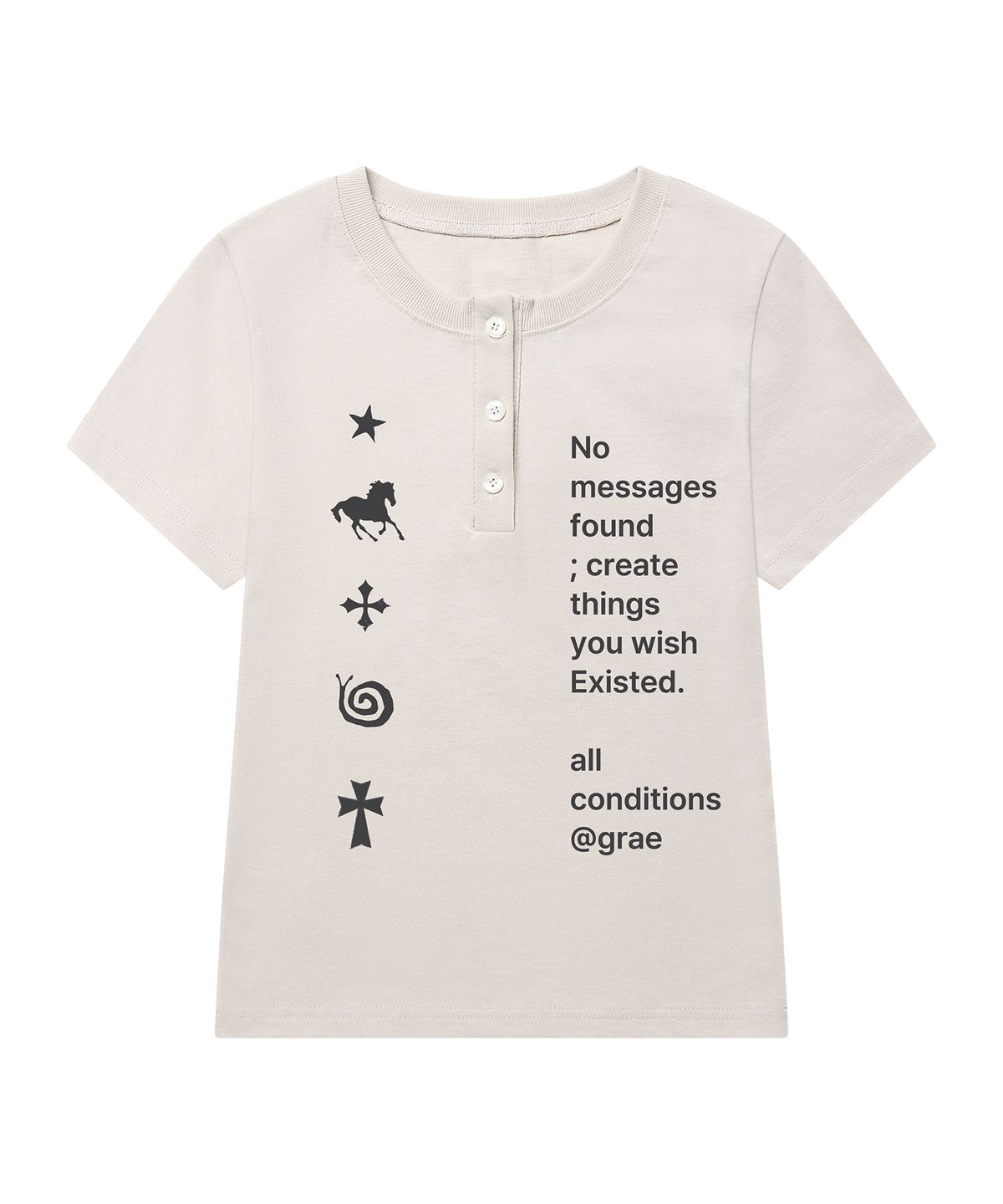 그레이버(GRAVER) [UNISEX]NO GRAE 헨리넥반팔티_2color