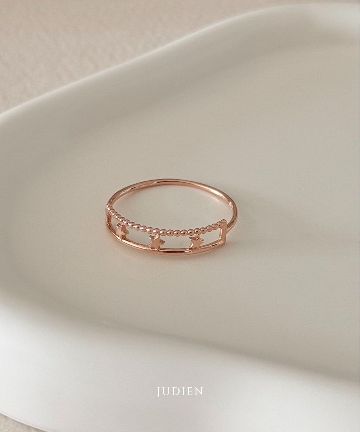 주디엔(JUDIEN) 14k 18k 노바 별 레이어드 반지