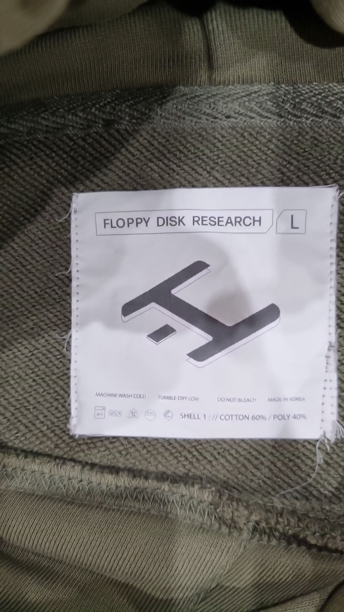 플로피엔디스크(FLOPPY&DISK) 후드 티셔츠 L