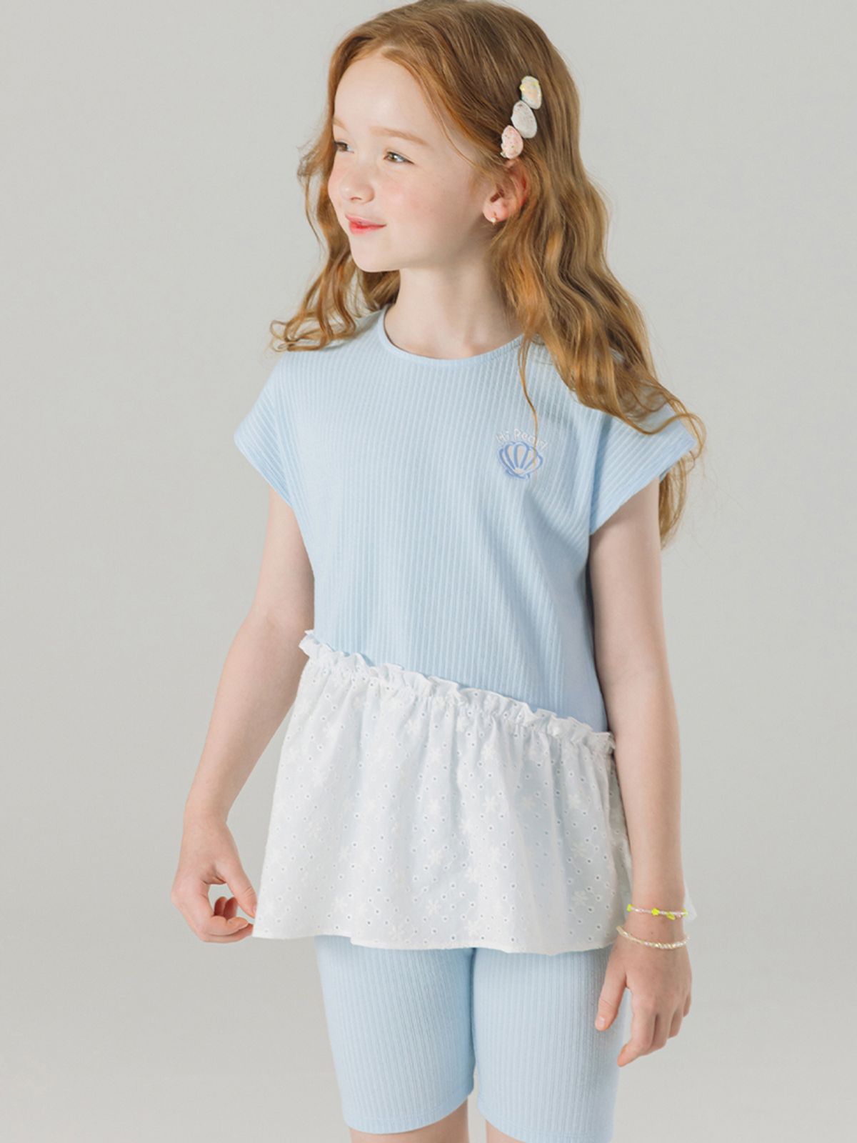 아이러브제이(I LOVE J) 클램 골지 민소매 상하 SET JYUSE10
