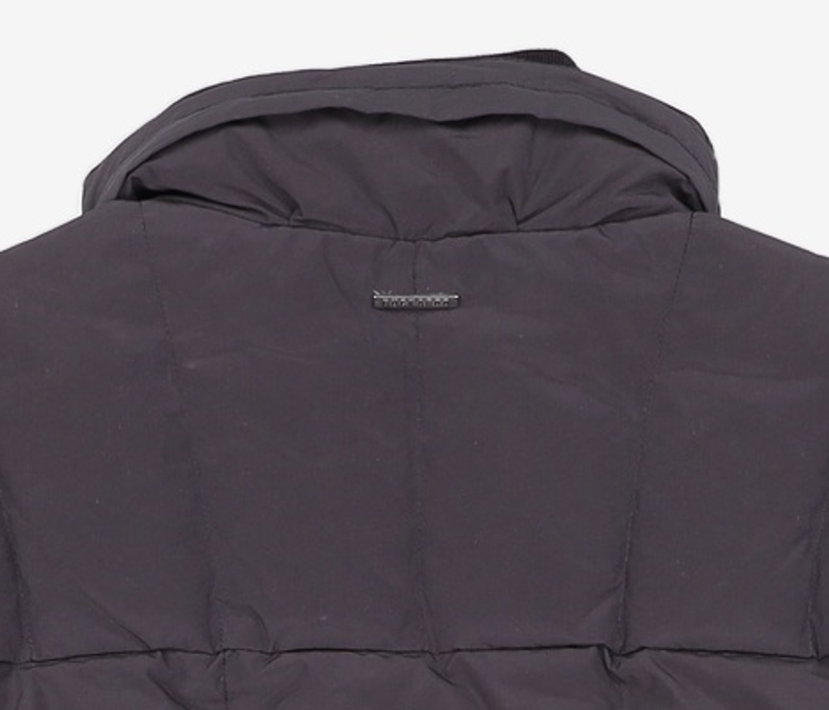버커루(BUCKAROO) 남성 N/P 아웃포켓 하이넥 다운 점퍼(B224DW330P) 블랙 L