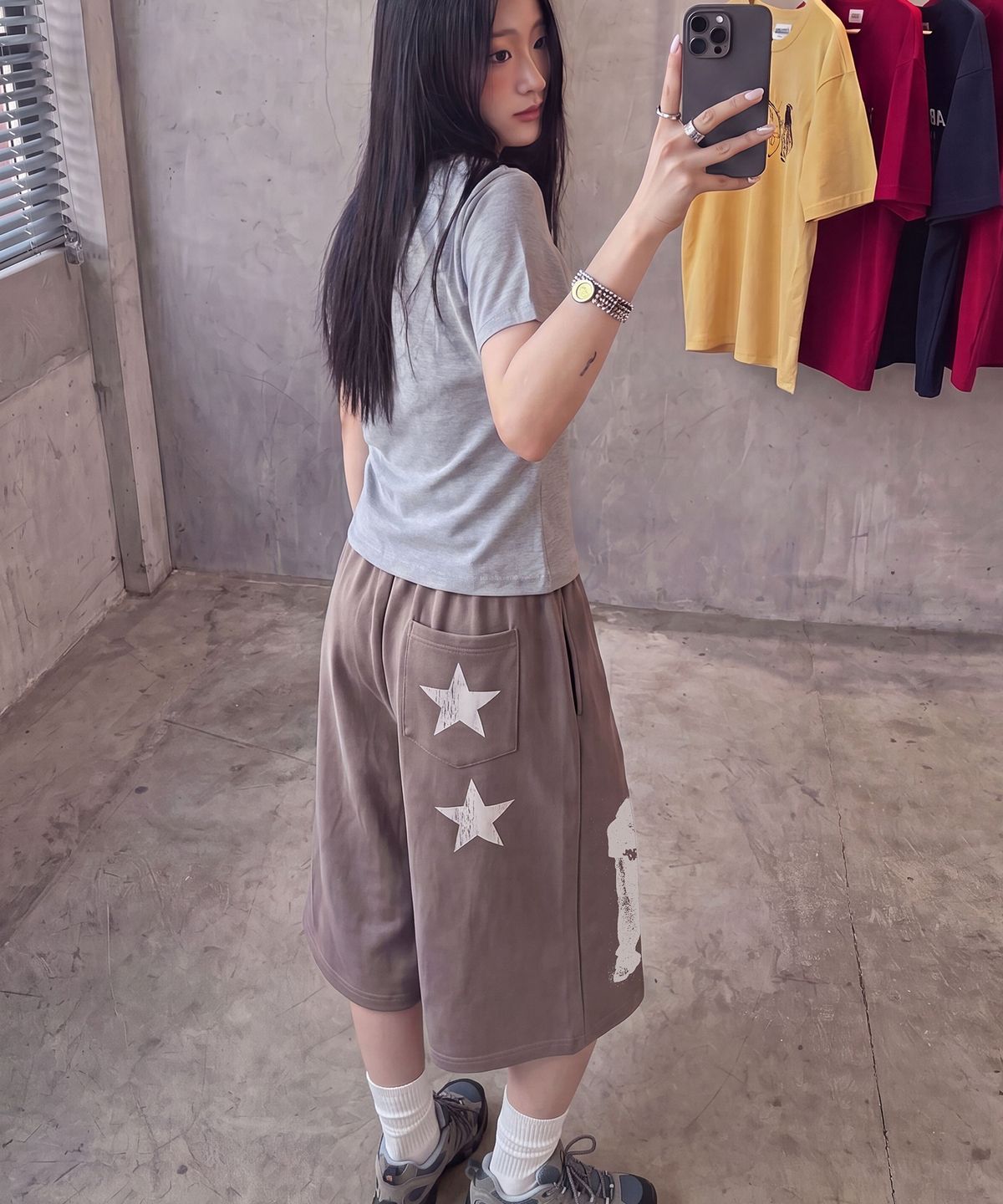 그레이버(GRAVER) [UNISEX]STAR3 버뮤다팬츠_3color