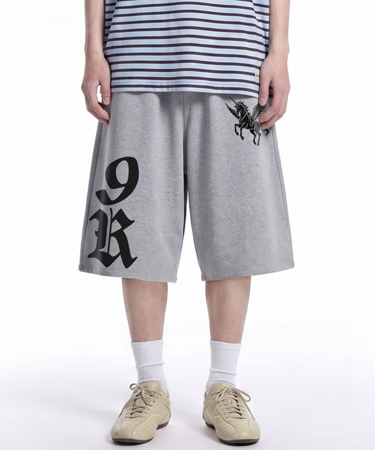 그레이버(GRAVER) [UNISEX]HORSE 9R 버뮤다팬츠_3color