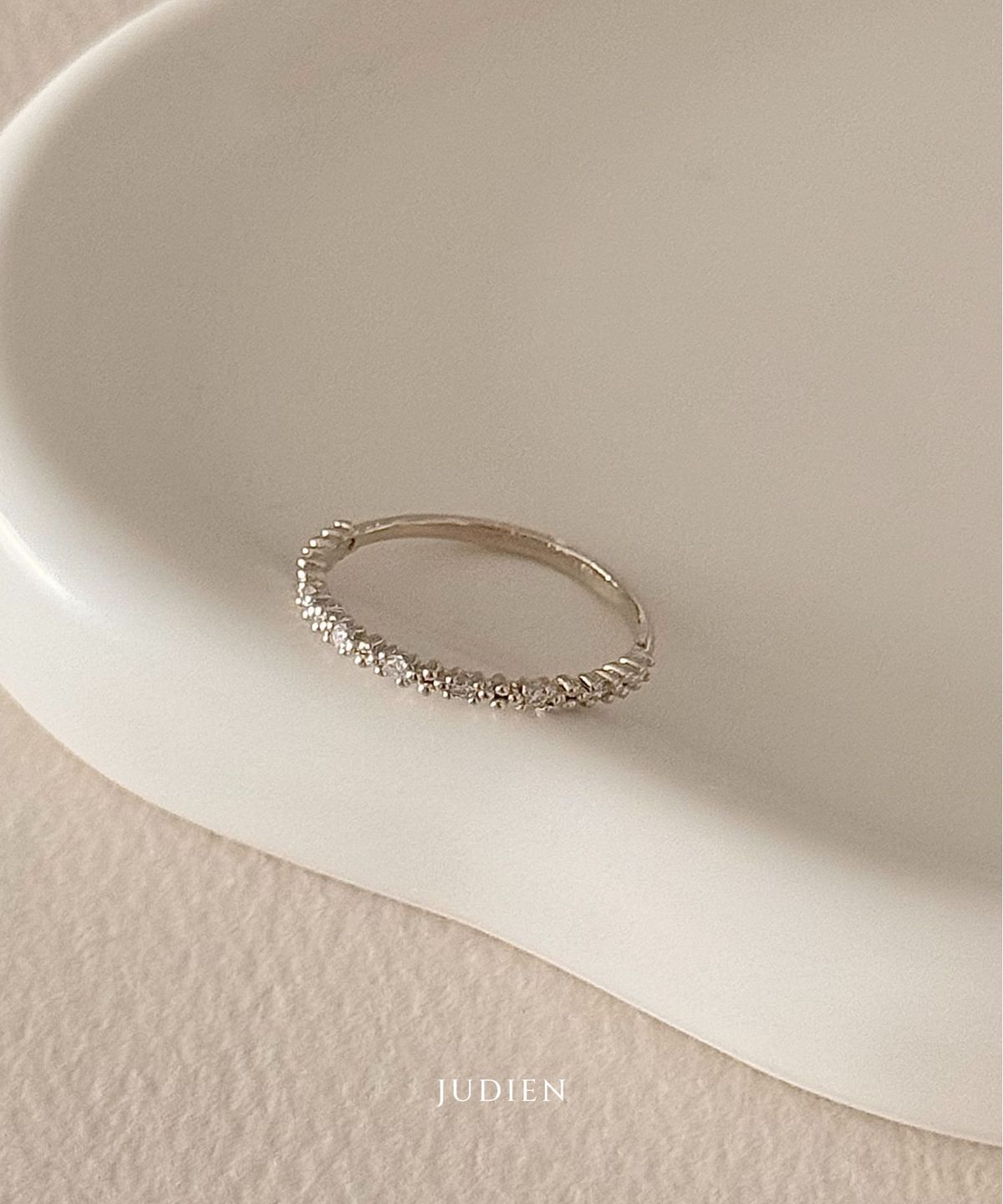 주디엔(JUDIEN) 14k 18k 랩다이아 스파클 레이어드 반지