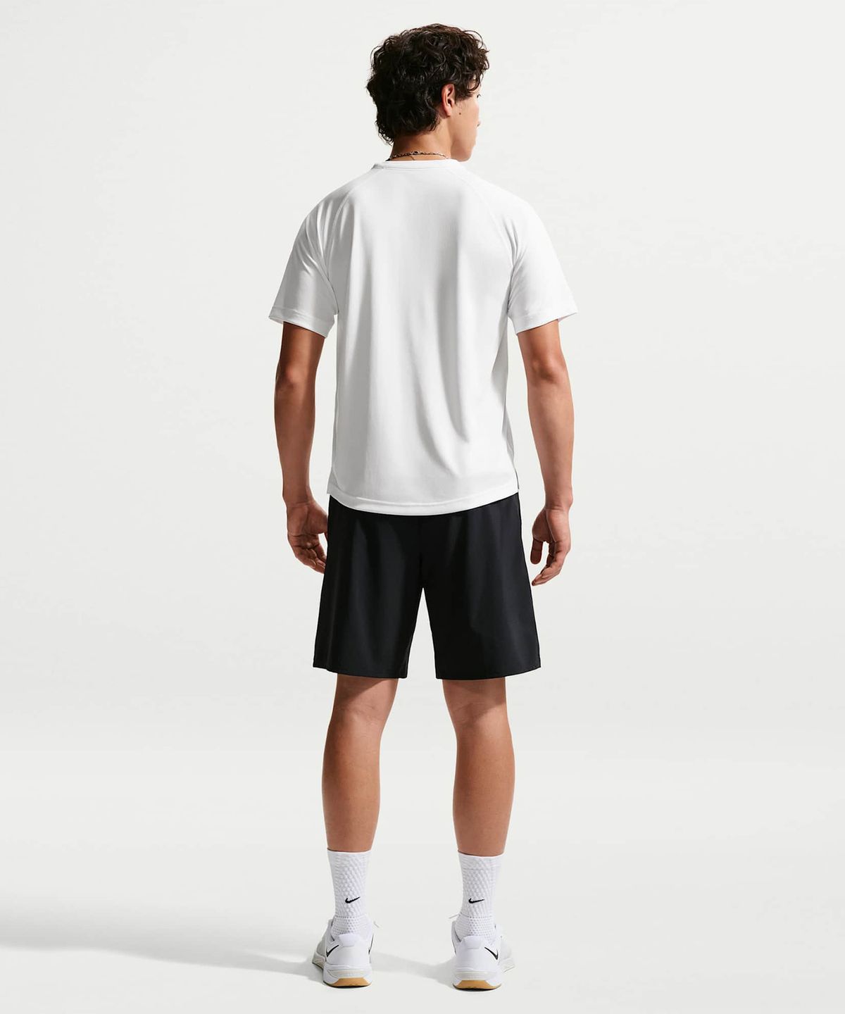 나이키(NIKE) 플렉스 드라이 핏 반소매 트레이닝 탑 M - 화이트:블랙 / IF2138-100