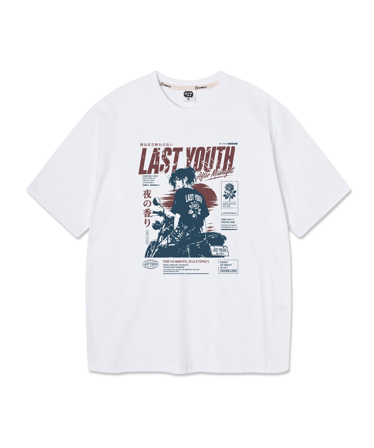 앨빈클로(ALVINCLO) LAST YOUTH 반팔티 AST3677 (4COLOR)