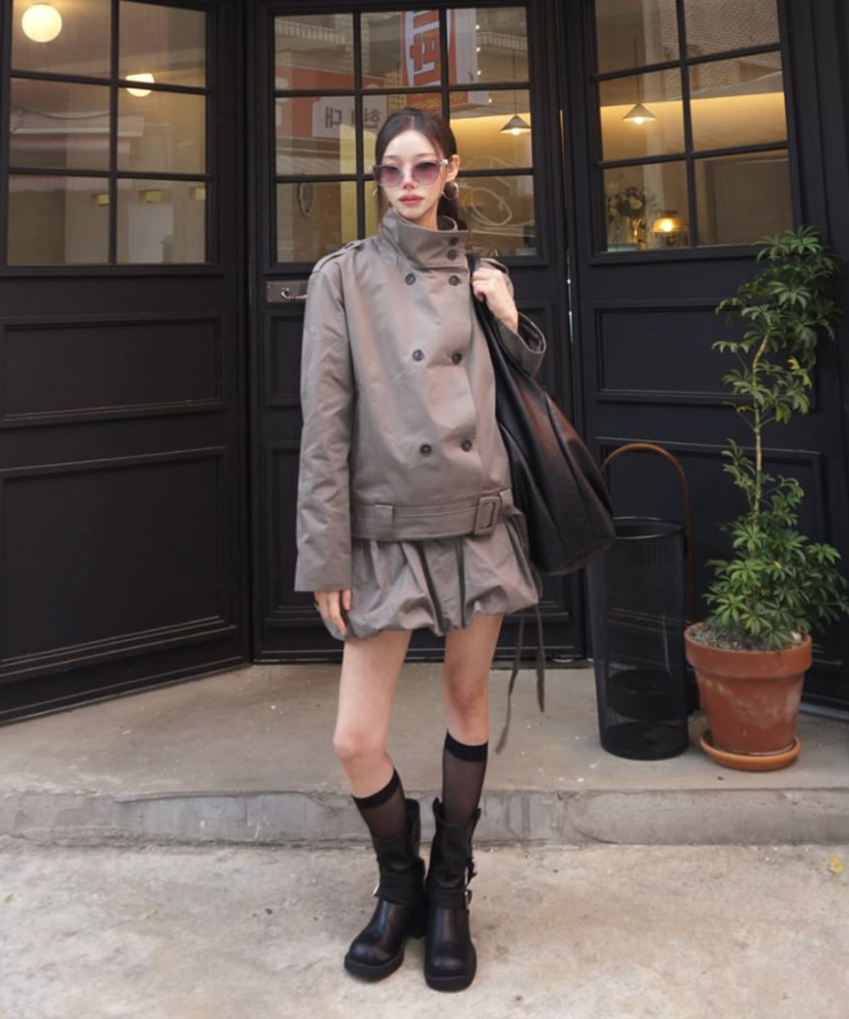 웨이브걸(WAVEGIRL) Trench Skirt (3Color)
