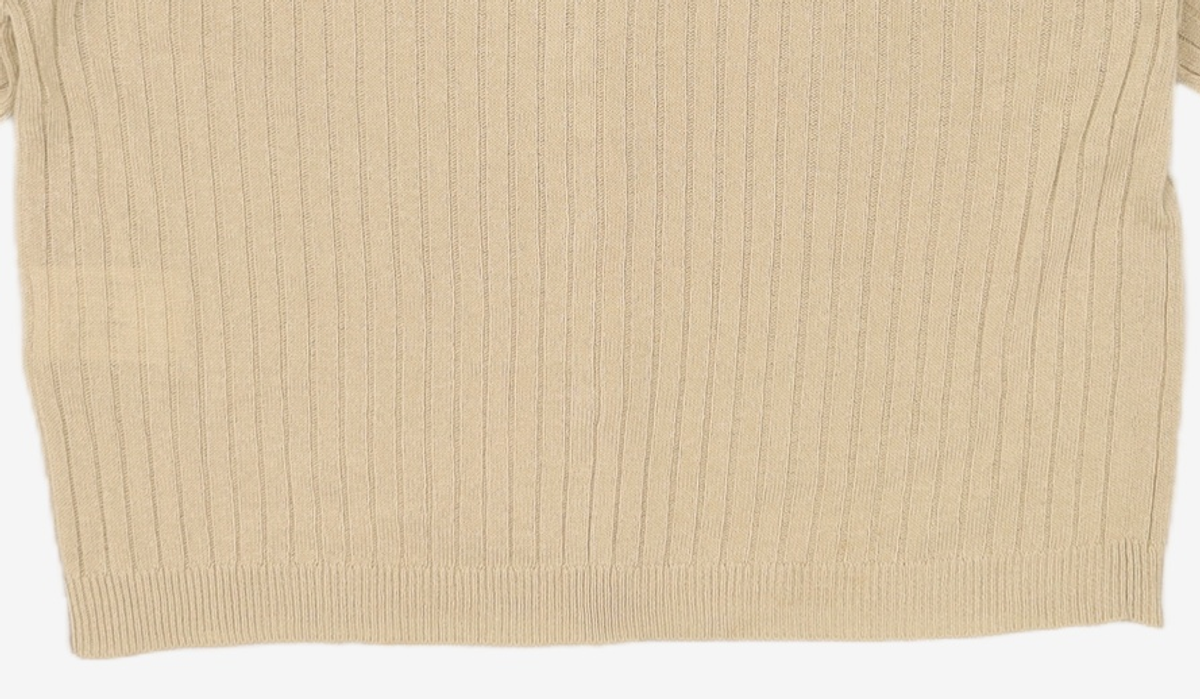 미쏘(MIXXO) 브이넥 골지 반팔 가디건 MIWCKC710T S