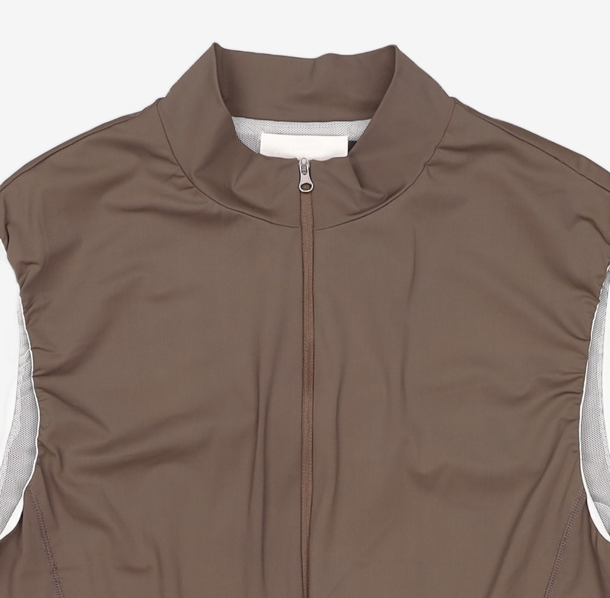 아모멘토(AMOMENTO) HIGH NECK ZIP-UP VEST (2COLORS) M