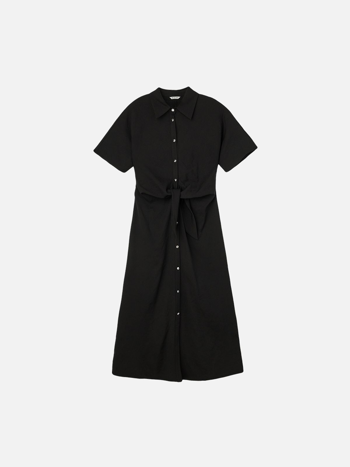 비올셋(BE ALL SET) Linen Knot Long Dress_Black