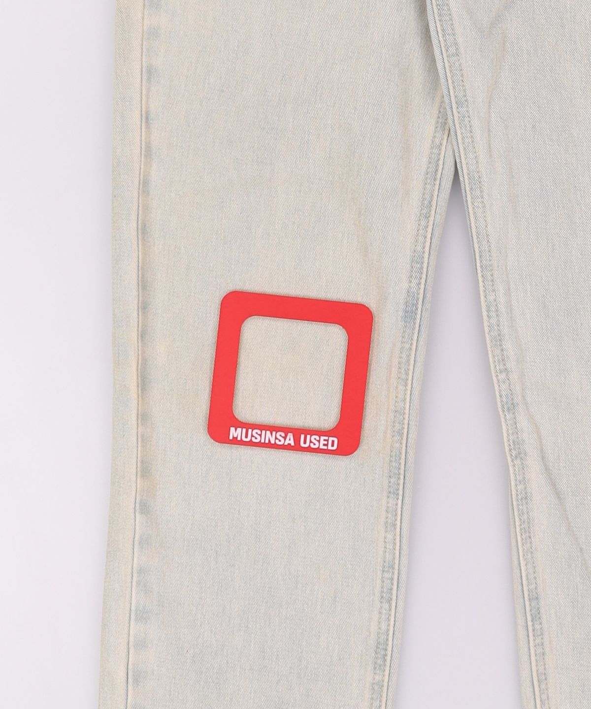 미쏘(MIXXO) 롤업 일자핏 데님 MIWTJC427J 24