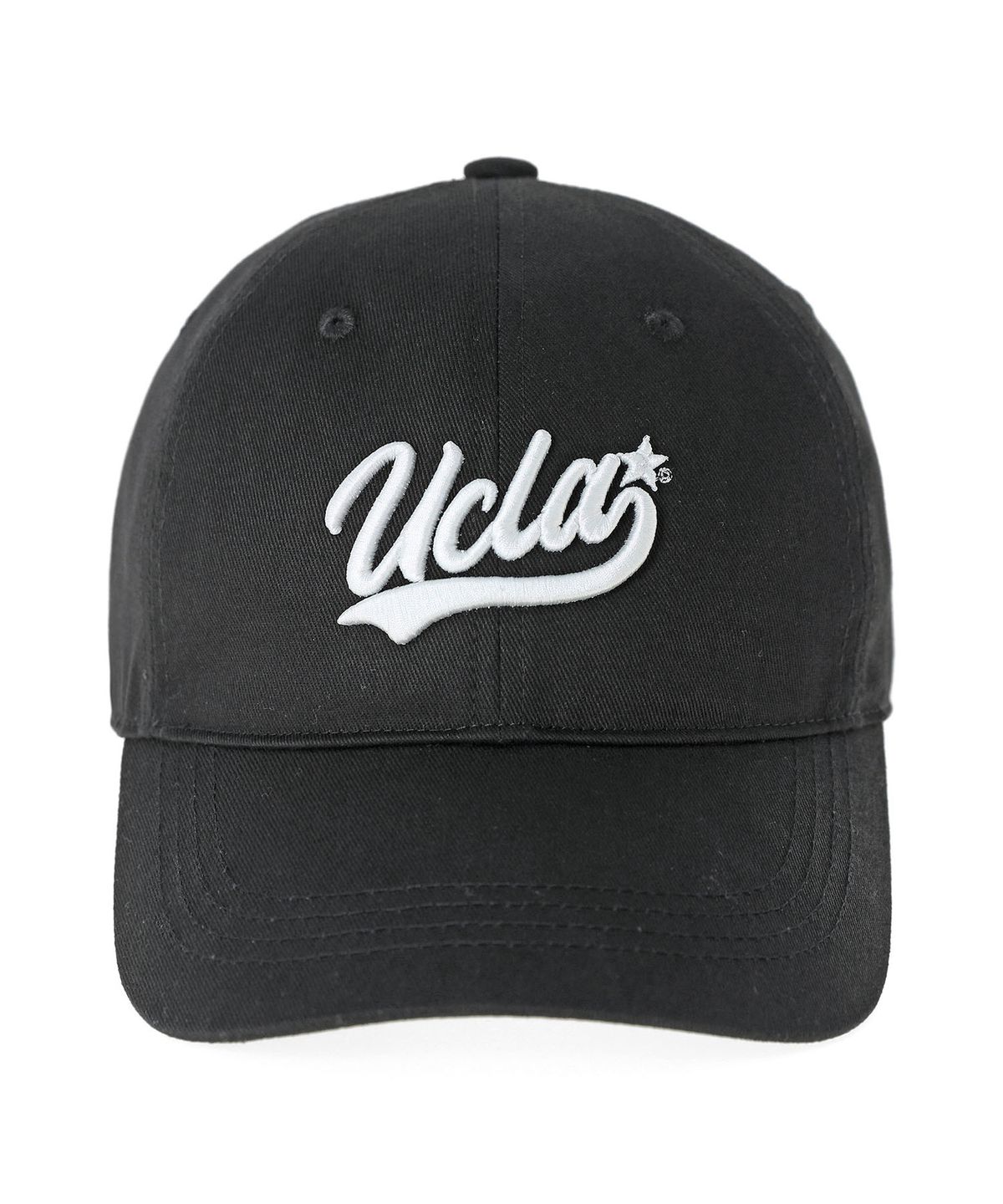유씨엘에이(UCLA) 남녀공용 라운드 레터링 자수 볼캡[BLACK](UCRAC30)