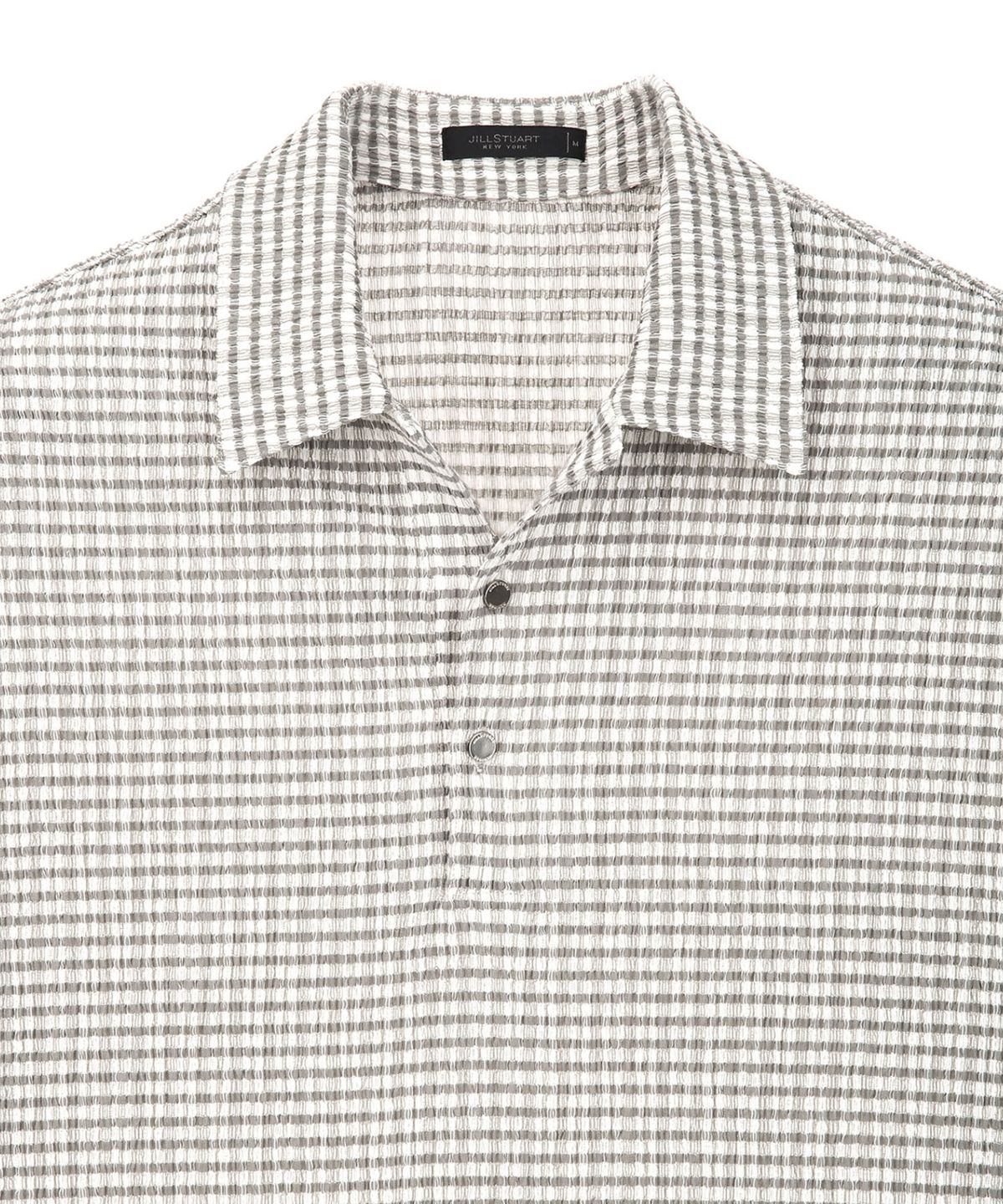 질스튜어트뉴욕 맨(JILLSTUART NEWYORK MEN) 플리츠 반팔 티셔츠 - 라이트그레이 (JNTS6B502G1)