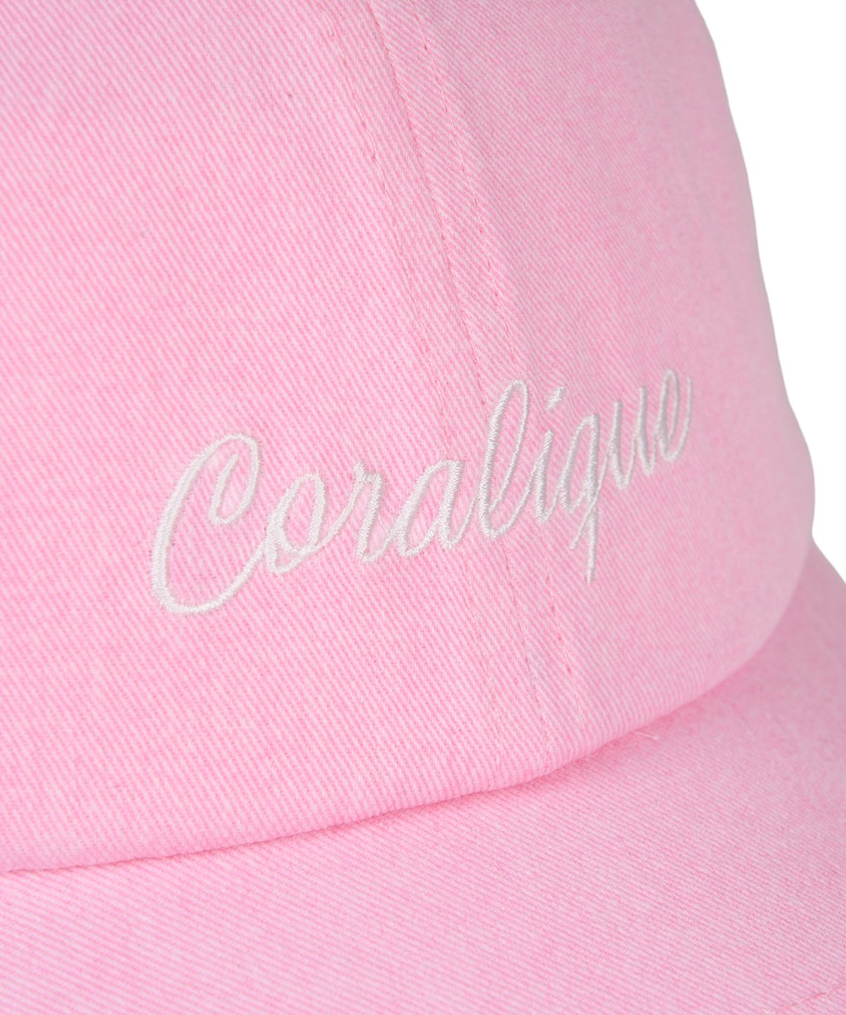 코랄리크(CORALIQUE) 시그니처 피그먼트 볼캡 핑크